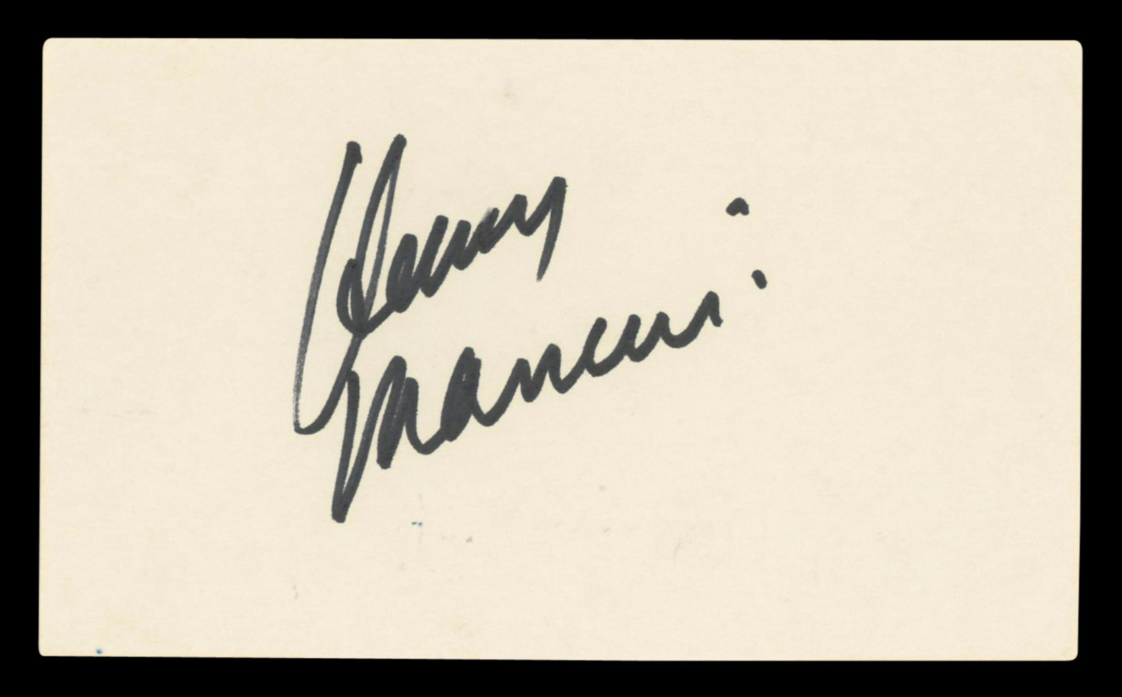 Henry Mancini The Pink Panther Authentic Signed 3x5 Index Card BAS #BV03259