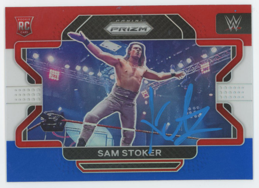 WWE Sam Stoker Authentic Signed 2022 Panini Prizm #50 Rookie Card BAS #BS86838