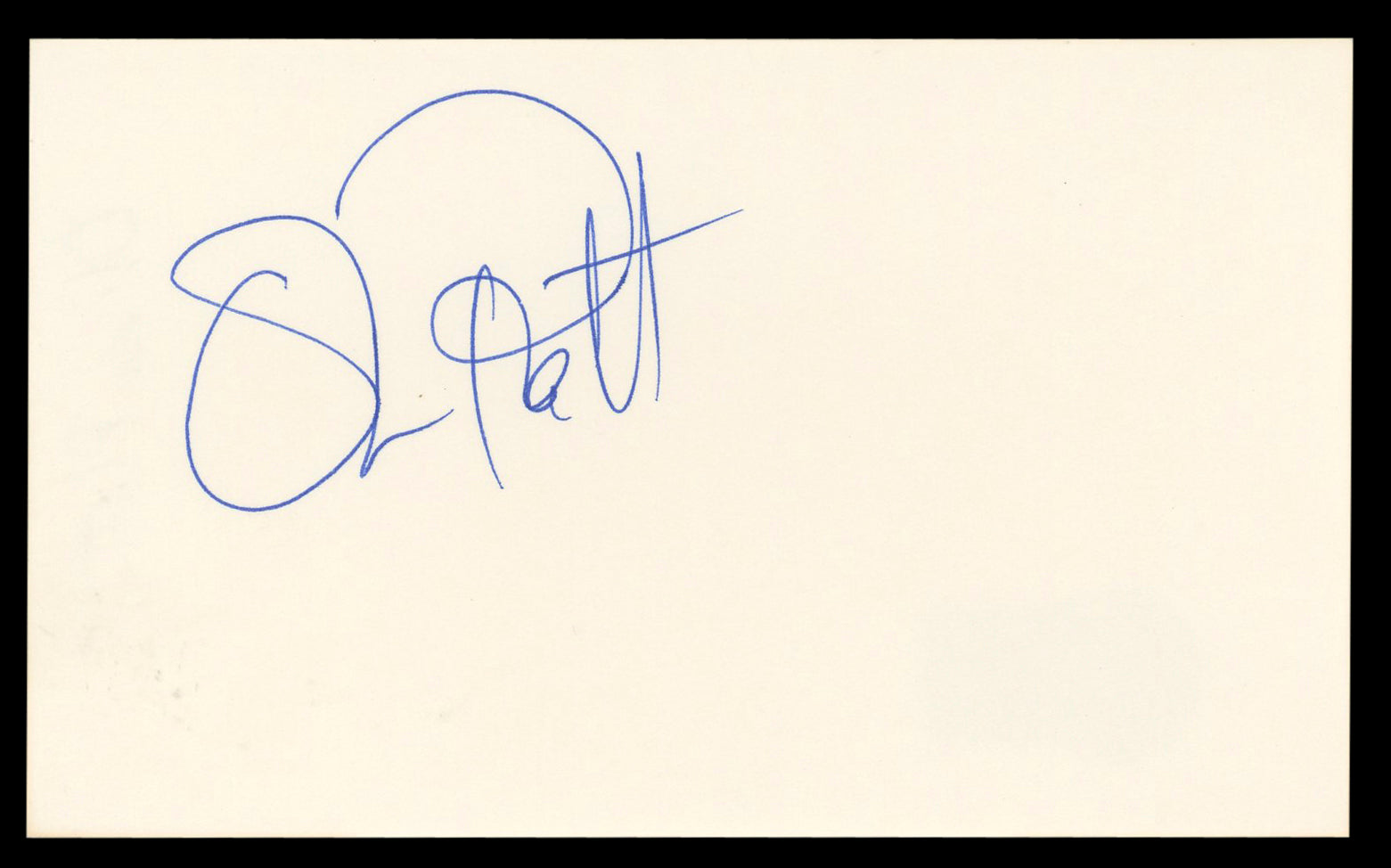 Oliver Platt The Three Musketeers Authentic Signed 3x5 Index Card BAS #BL98860