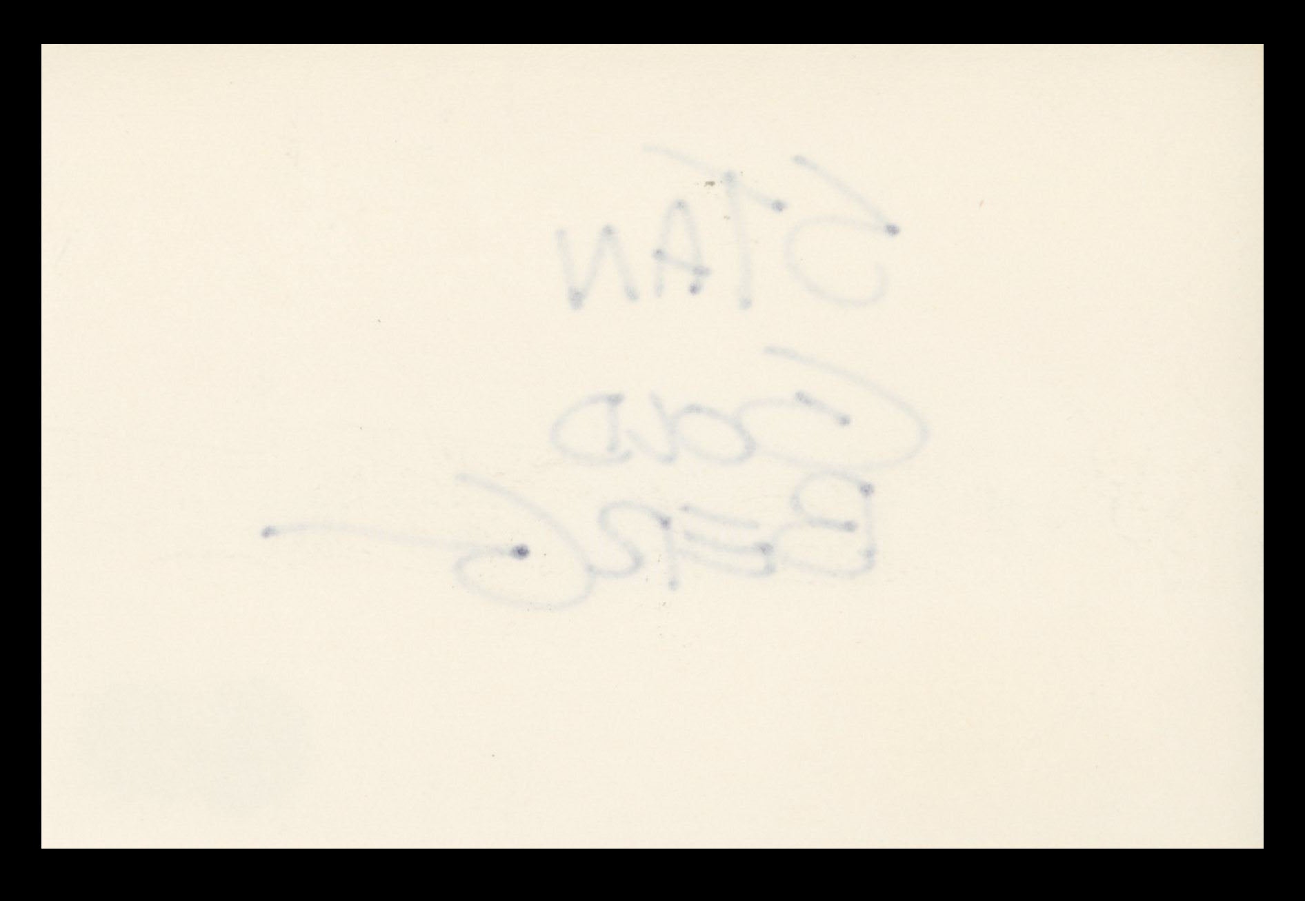 Stan Goldberg Comic Book Artist Authentic Signed 4x6 Index Card BAS #BS29380