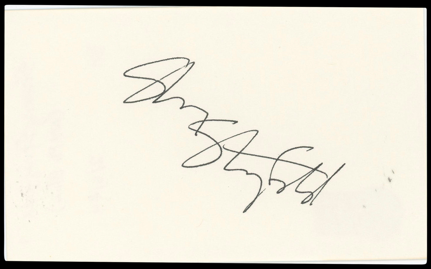 Sherry Stringfield ER Authentic Signed 3x5 Index Card Autographed BAS #BN33342