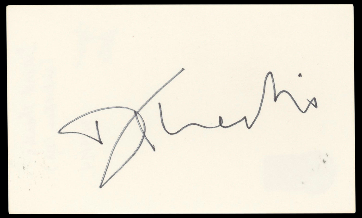 David Thewlis Harry Potter Authentic Signed 3x5 Index Card BAS #BN33336