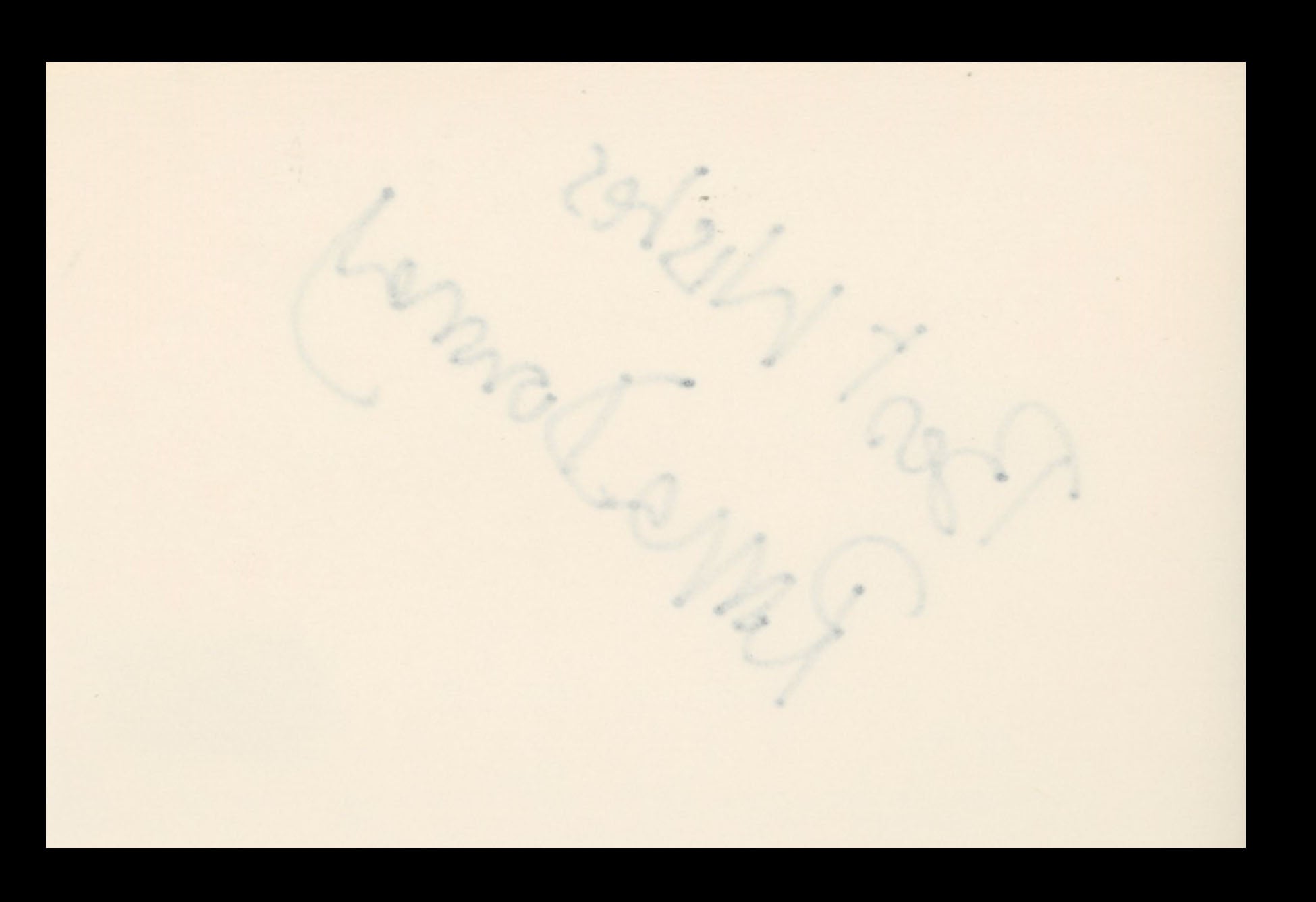 Roma Downey Touched by An Angel "Best Wishes" Signed 4x6 Index Card BAS #BS29384