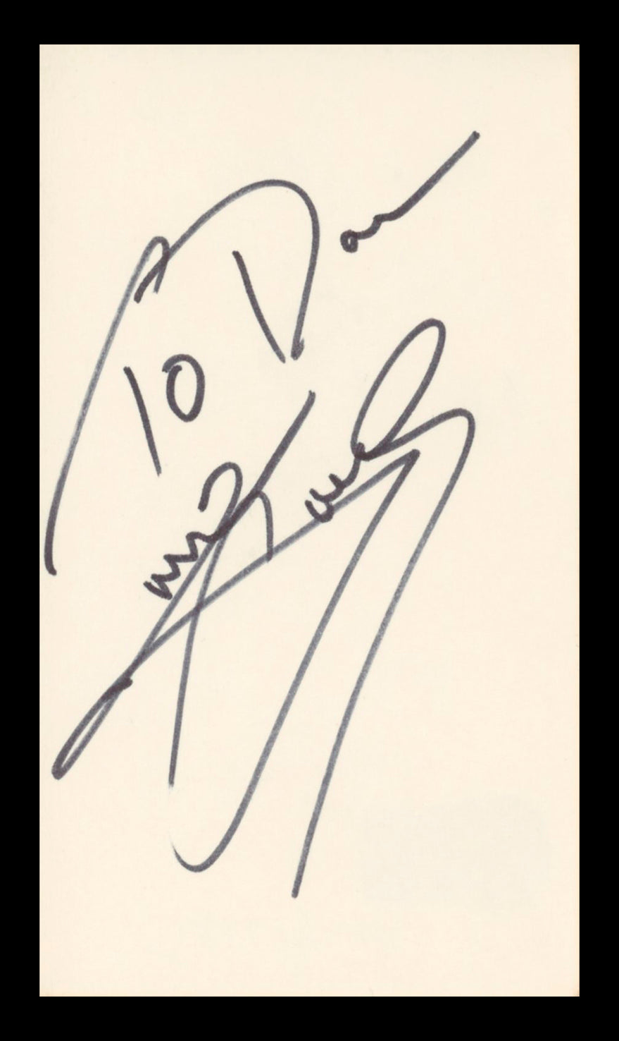 Jane Powell Seven Brides for Seven Brothers Signed 3x5 Index Card BAS #BV04114