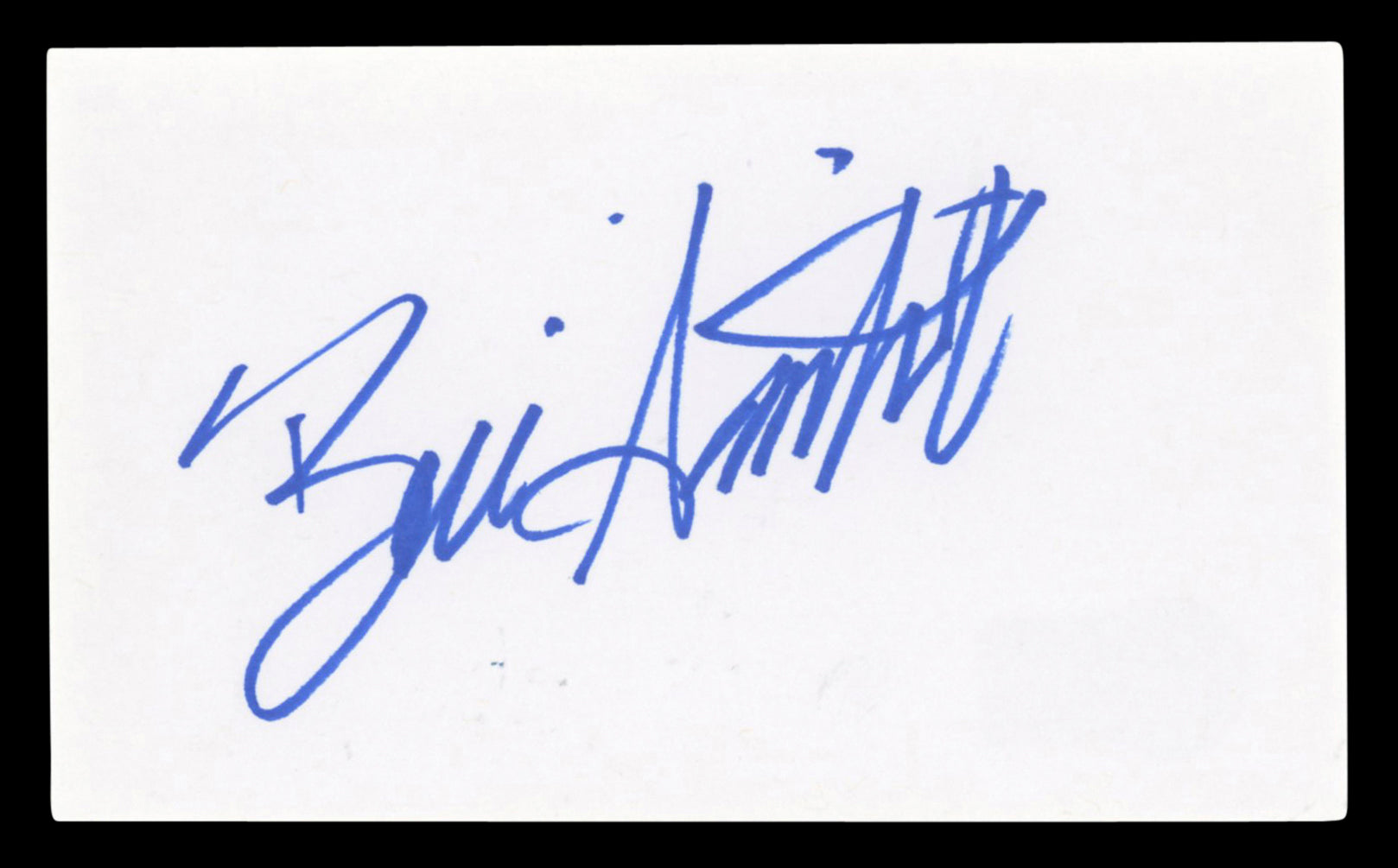 Bill Smitrovich Life Goes On Authentic Signed 3x5 Index Card BAS #BV03236