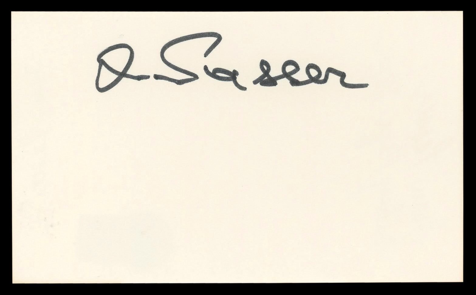 Ivan Passer Authentic Signed 3x5 Index Card Autographed BAS #BL98851
