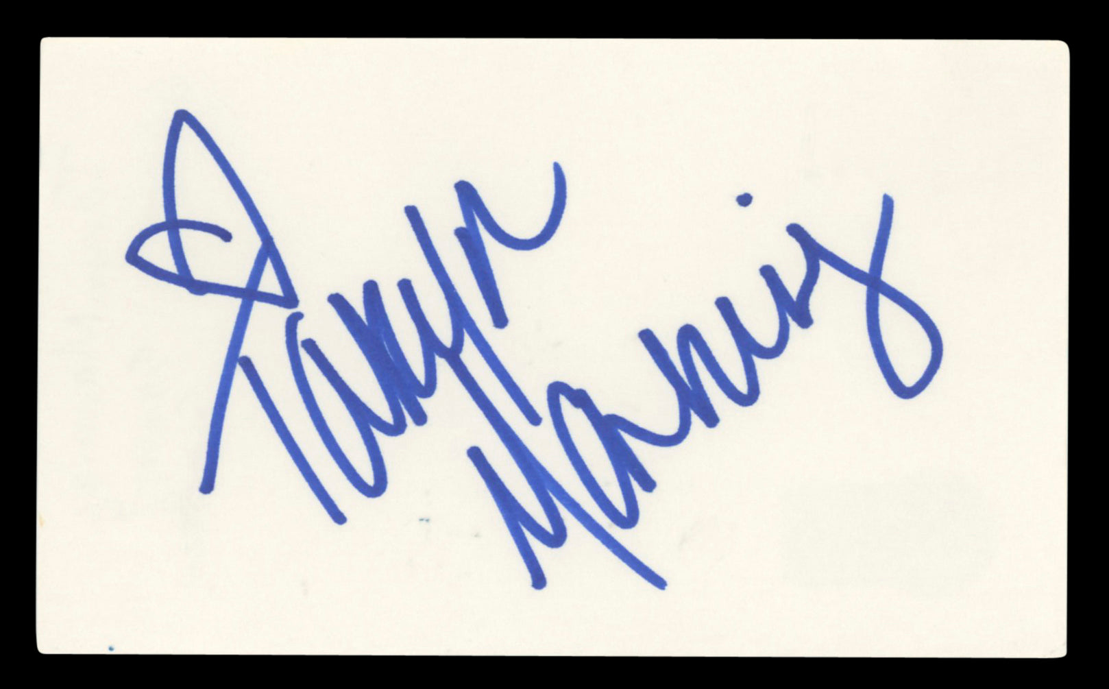 Taryn Manning Orange is the New Black Signed 3x5 Index Card BAS #BV03074