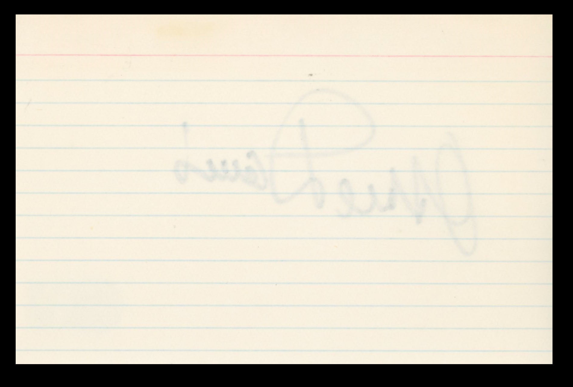 Mike Davies Producer Authentic Signed 4x6 Index Card Autographed BAS #BS29389