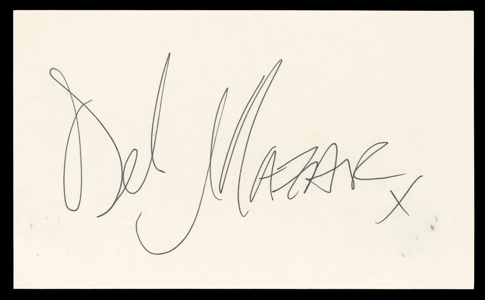 Debi Mazar Empire Records Authentic Signed 3x5 Index Card BAS #BN35234