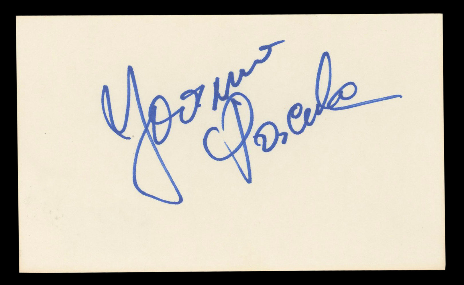 Joanna Pacuła Tombstone Authentic Signed 3x5 Index Card Autographed BAS #BL98846