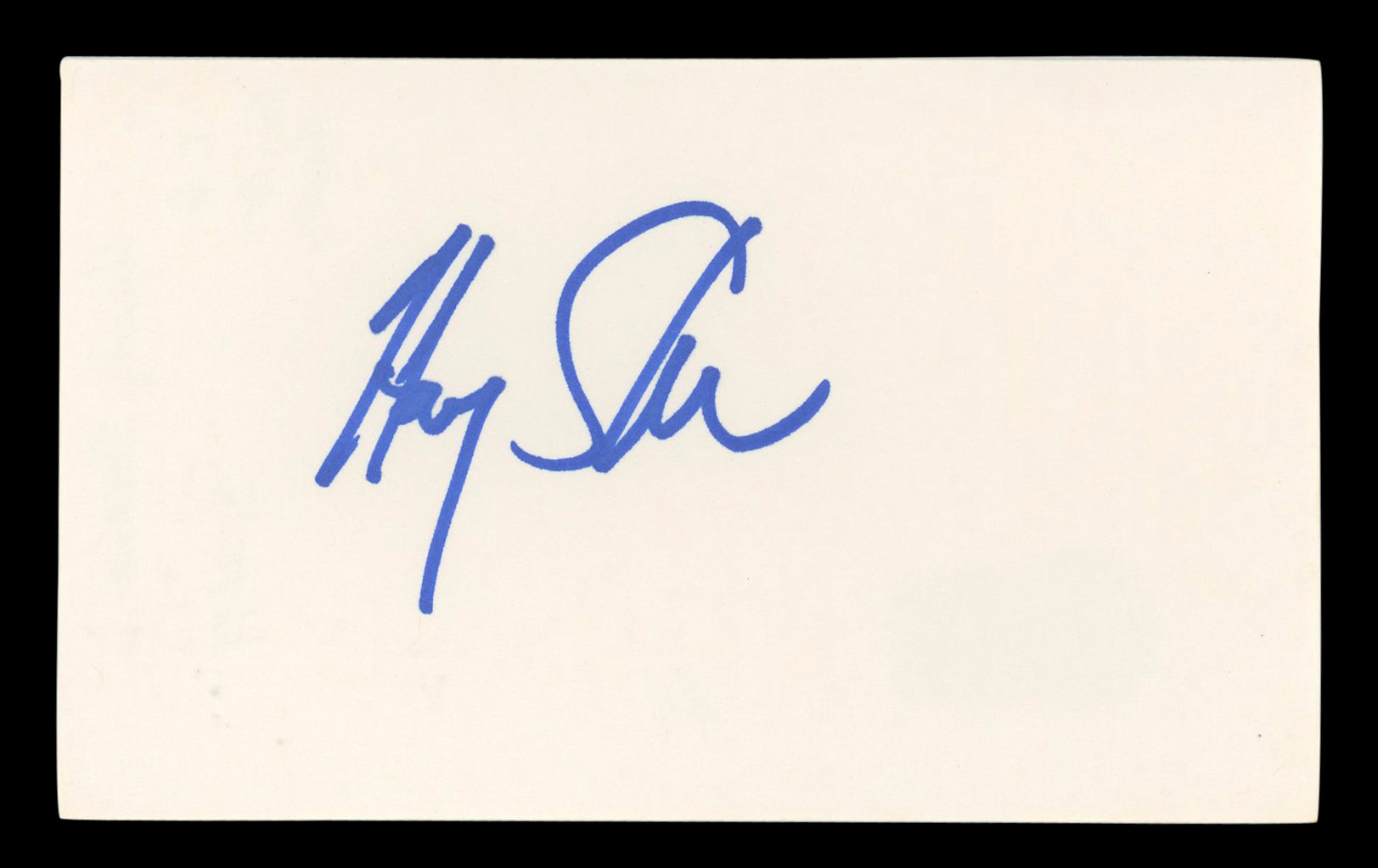 Harry Shearer The Simpsons Authentic Signed 3x5 Index Card BAS #BL96932
