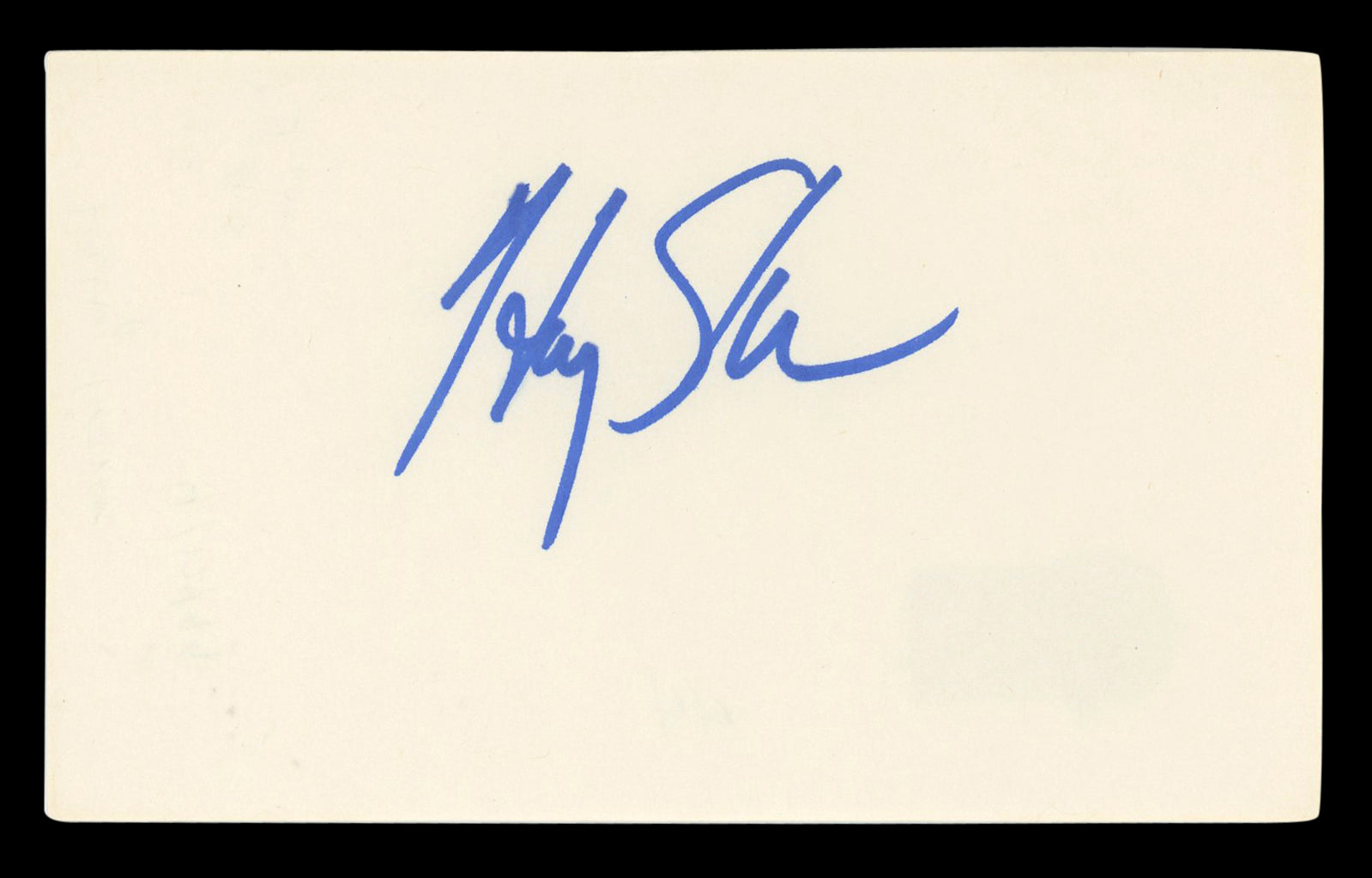 Harry Shearer The Simpsons Authentic Signed 3x5 Index Card BAS #BL96934