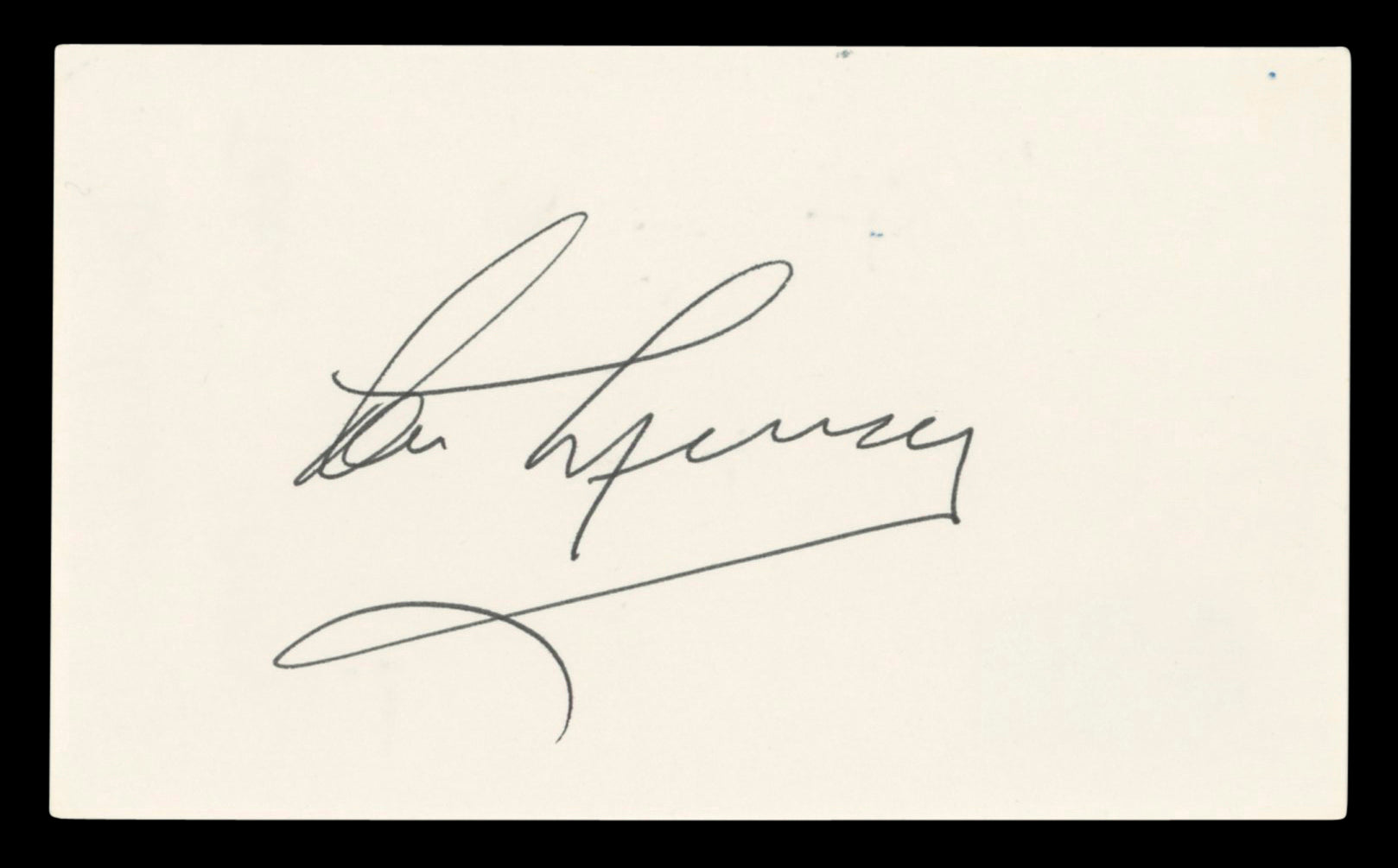 Don Murray Bus Stop Authentic Signed 3x5 Index Card Autographed BAS #BV03085