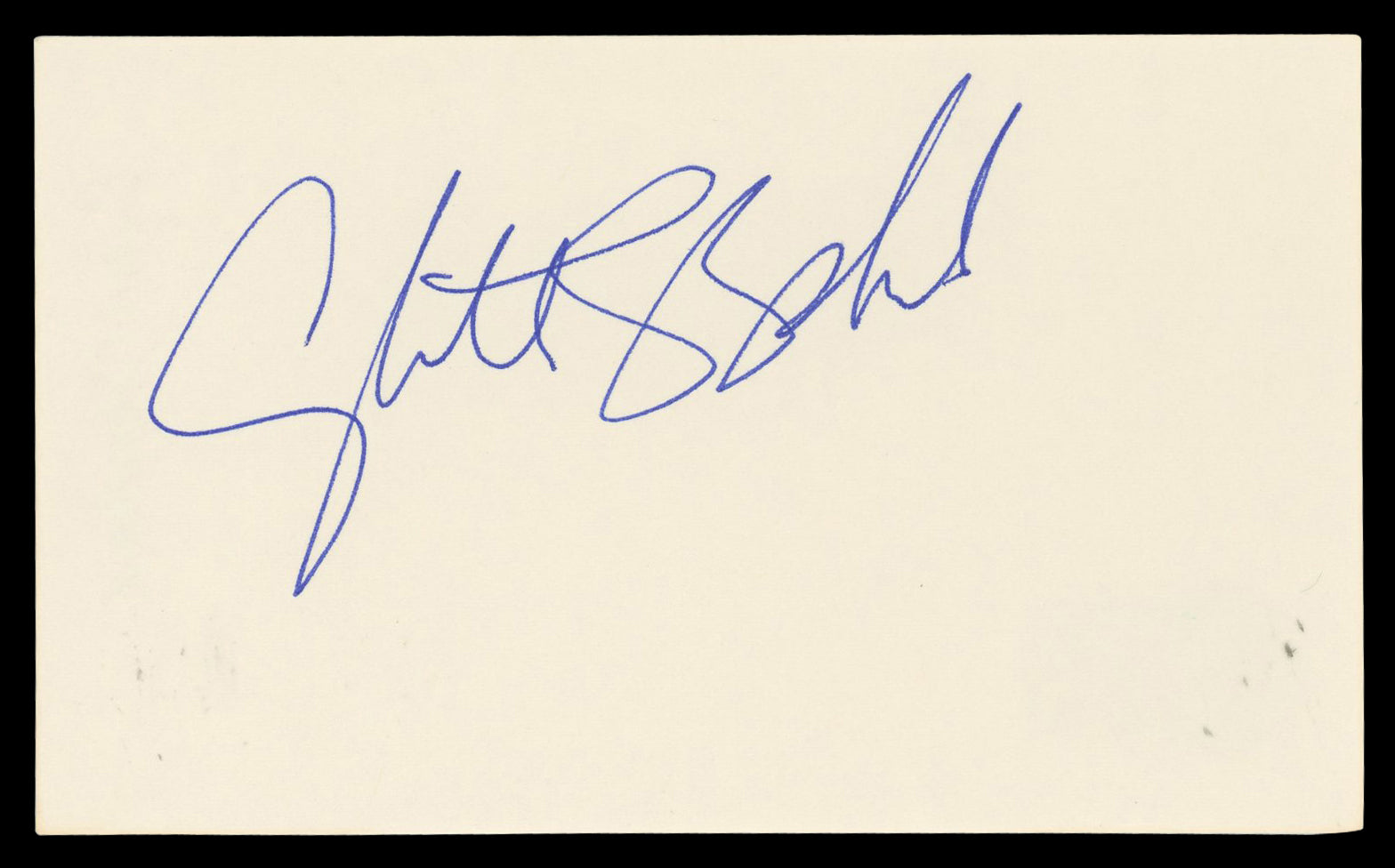 Cybill Shepherd Cybill Authentic Signed 3x5 Index Card Autographed BAS #BN06547