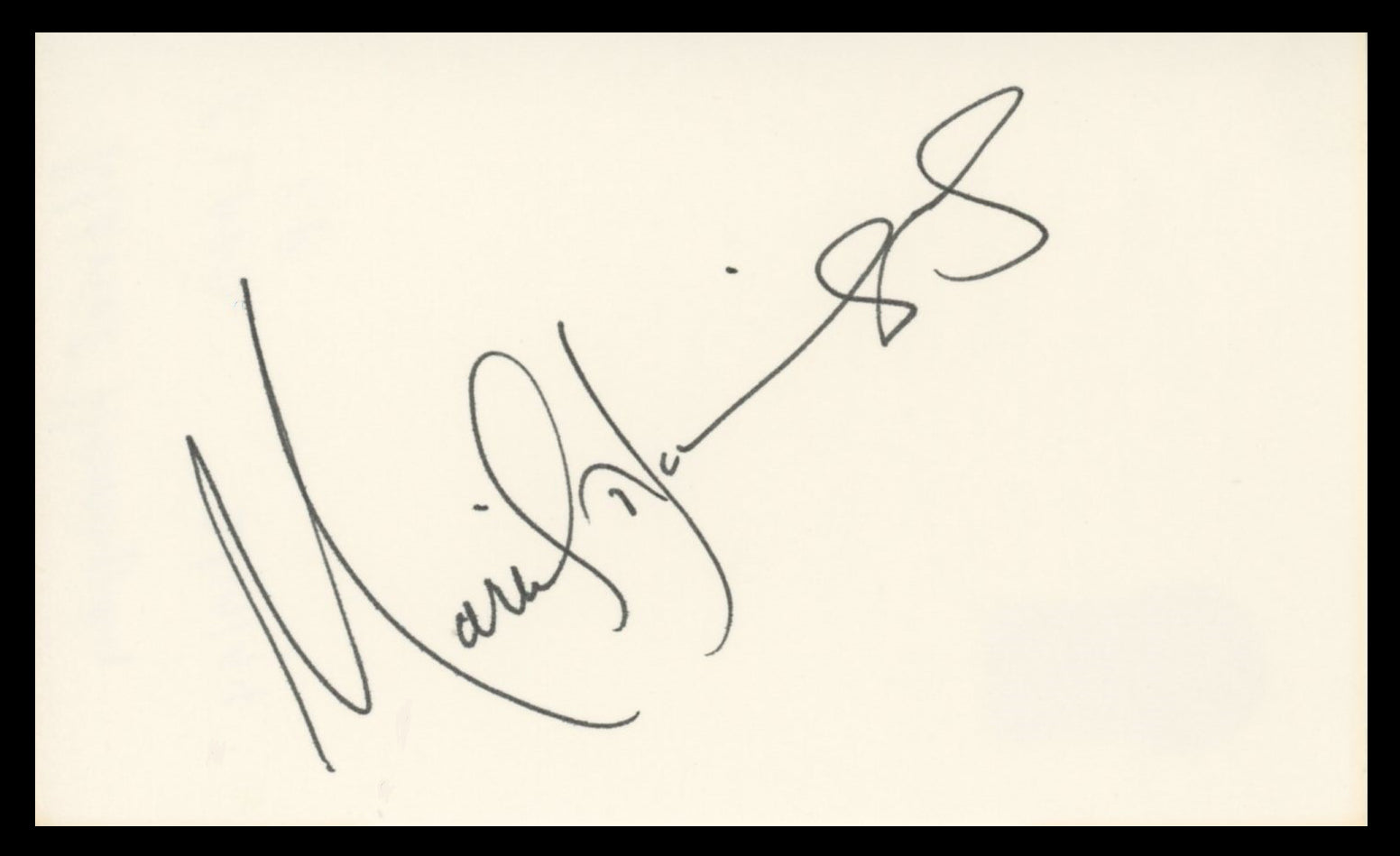 Mariel Hemingway Manhattan Authentic Signed 3x5 Index Card BAS #BV59066