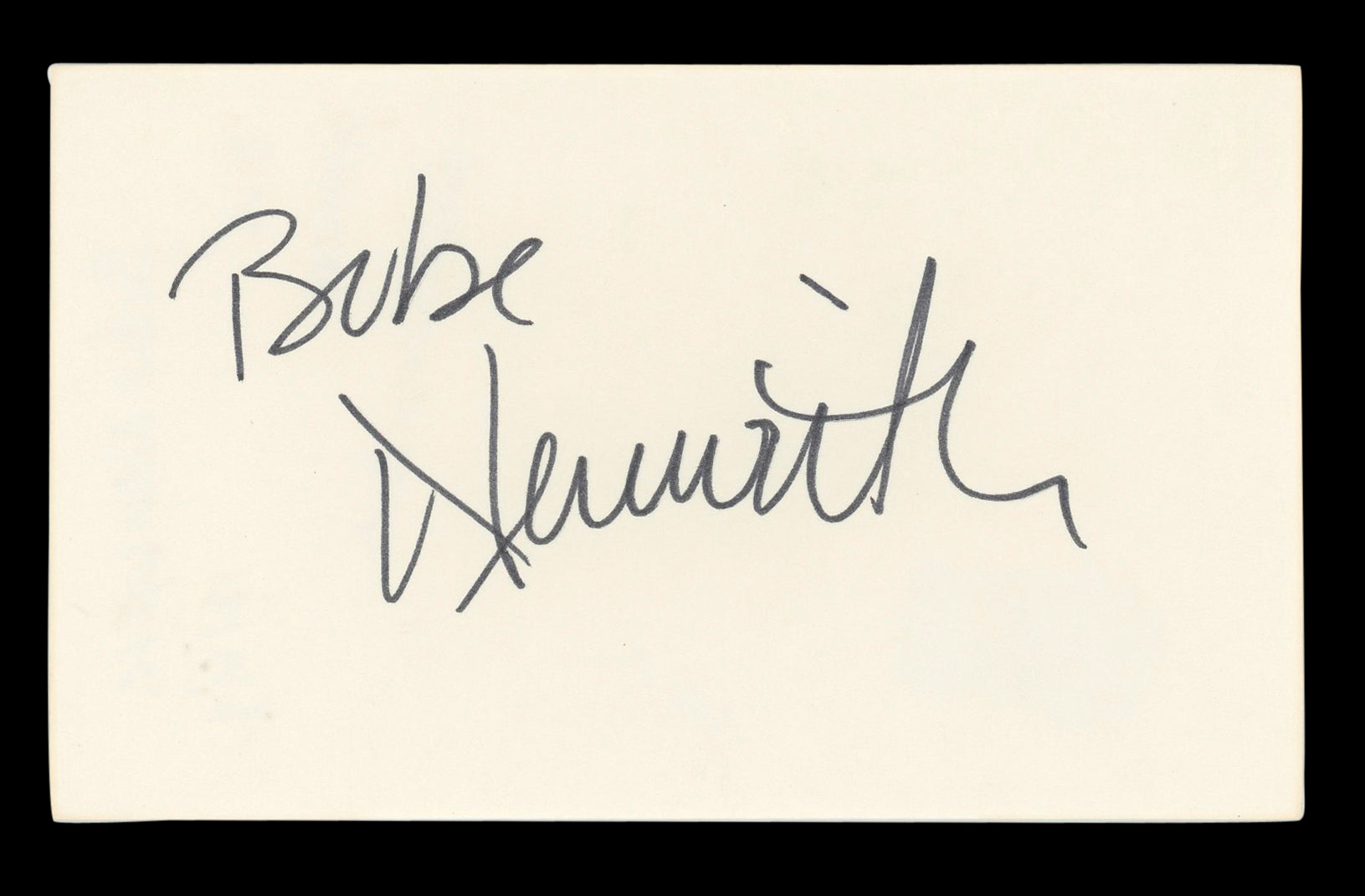 Bebe Neuwirth Cheers Authentic Signed 3x5 Index Card Autographed BAS #BL96940