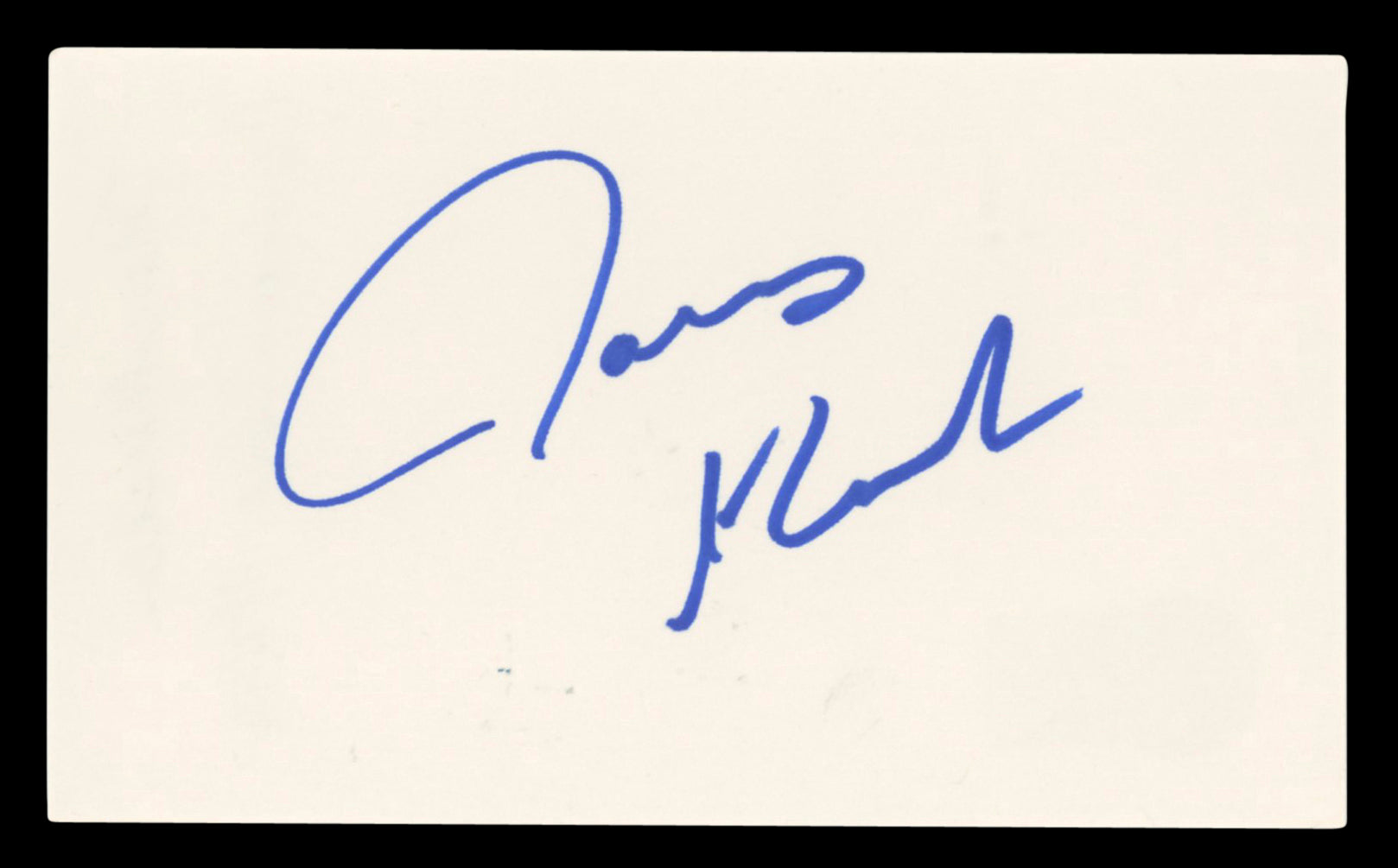 James Marsden X-Men Authentic Signed 3x5 Index Card Autographed BAS #BV03115