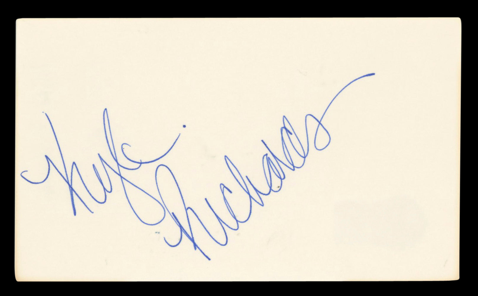 Kyle Richards Halloween Authentic Signed 3x5 Index Card BAS #BV00144