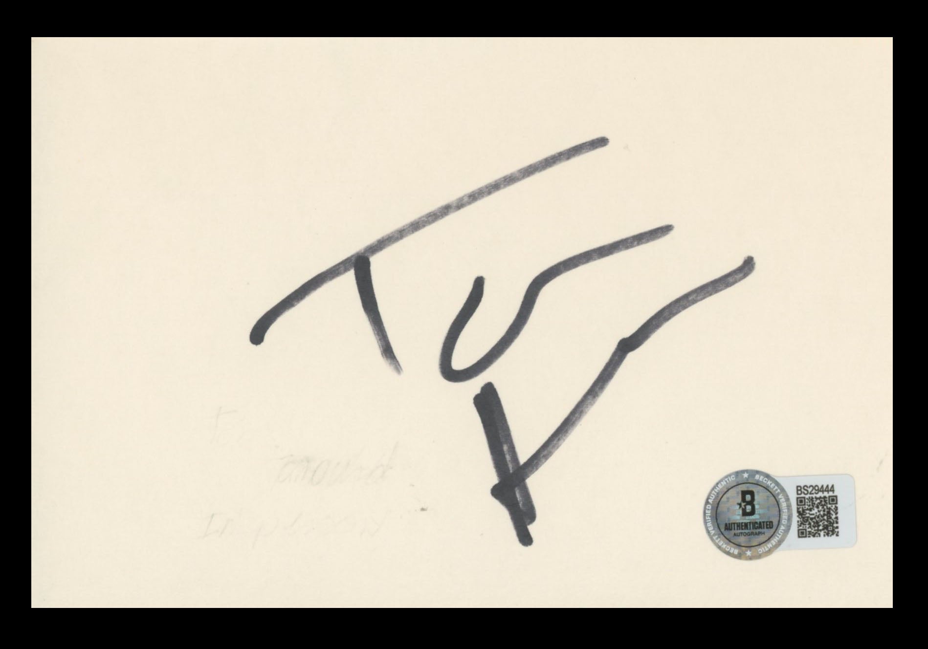 Tom Sizemore Saving Private Ryan Authentic Signed 4x6 Index Card BAS #BS29444