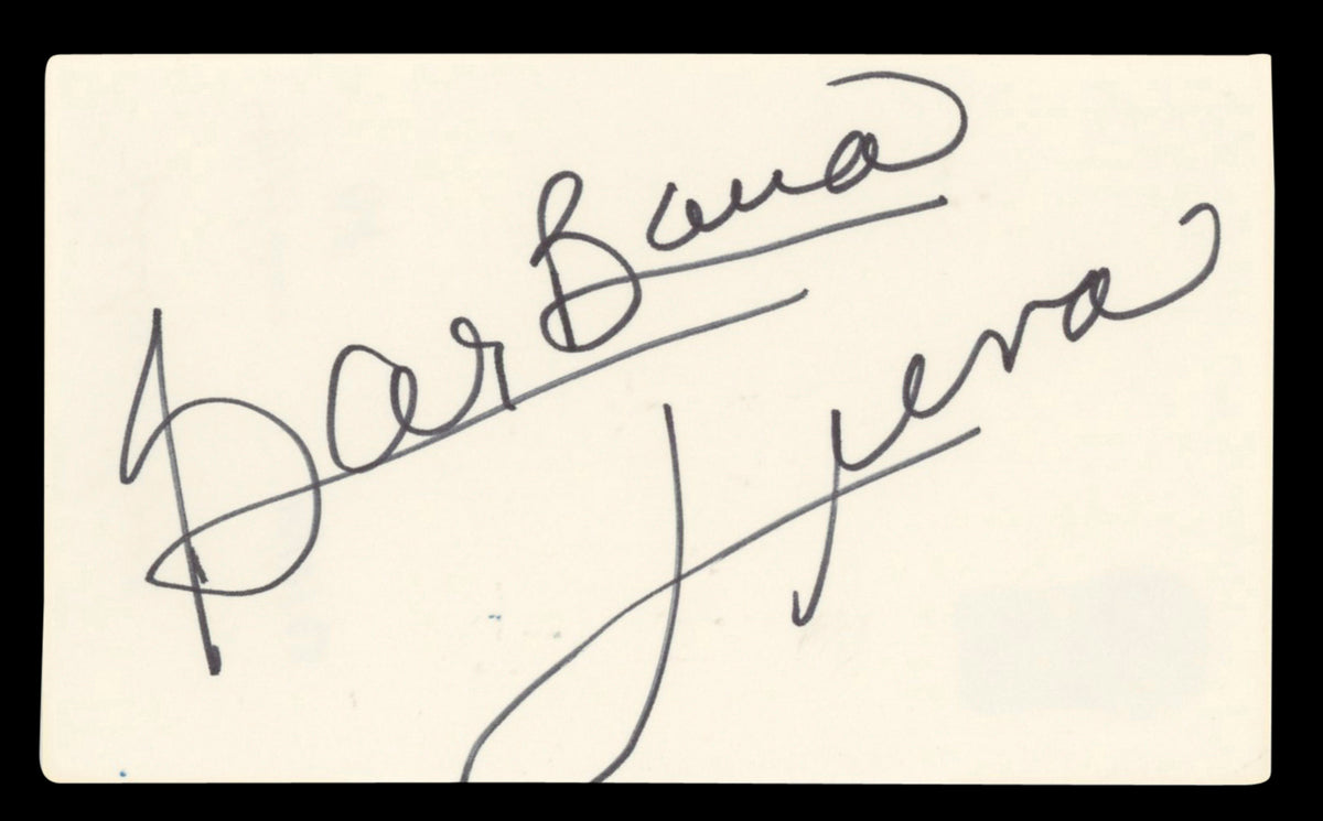 Barbara Luna Five Weeks in a Balloon Authentic Signed 3x5 Index Card BAS #BV03451