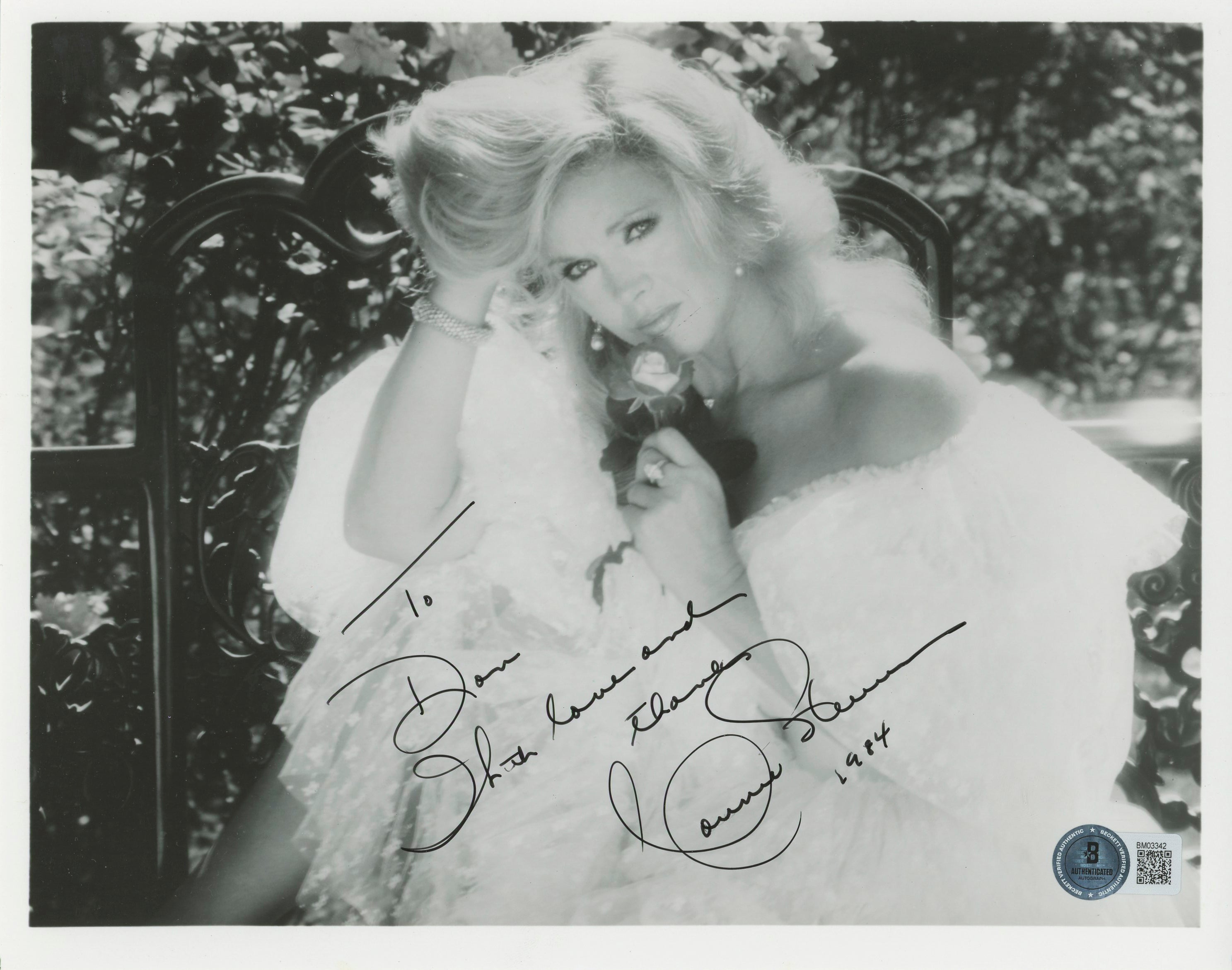 Connie Stevens Hawaiian Eye "To Don Thanks, 1984" Signed 8x10 Photo BAS #BM03342