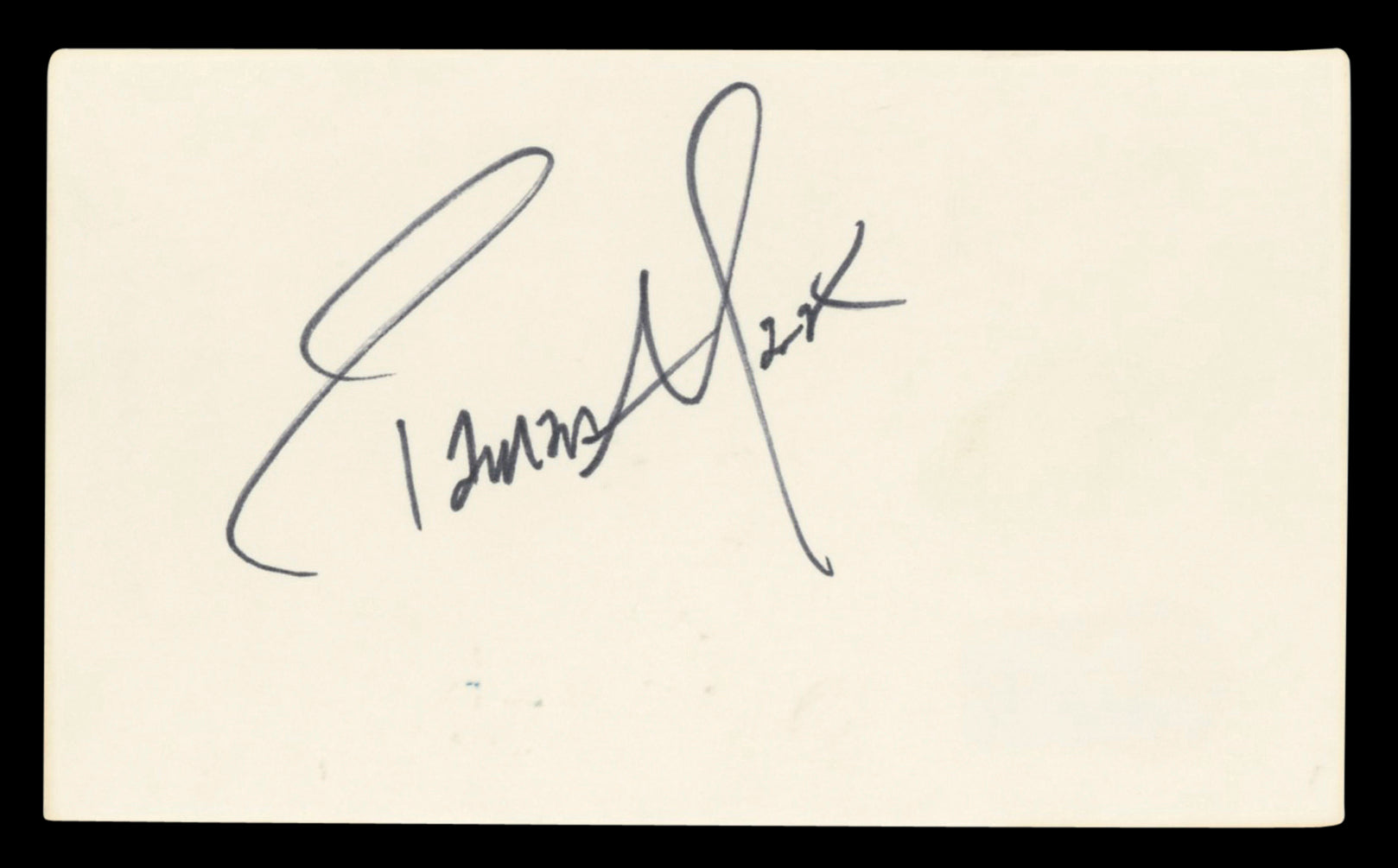 Tamara Mark New Nightmare Authentic Signed 3x5 Index Card BAS #BV03453