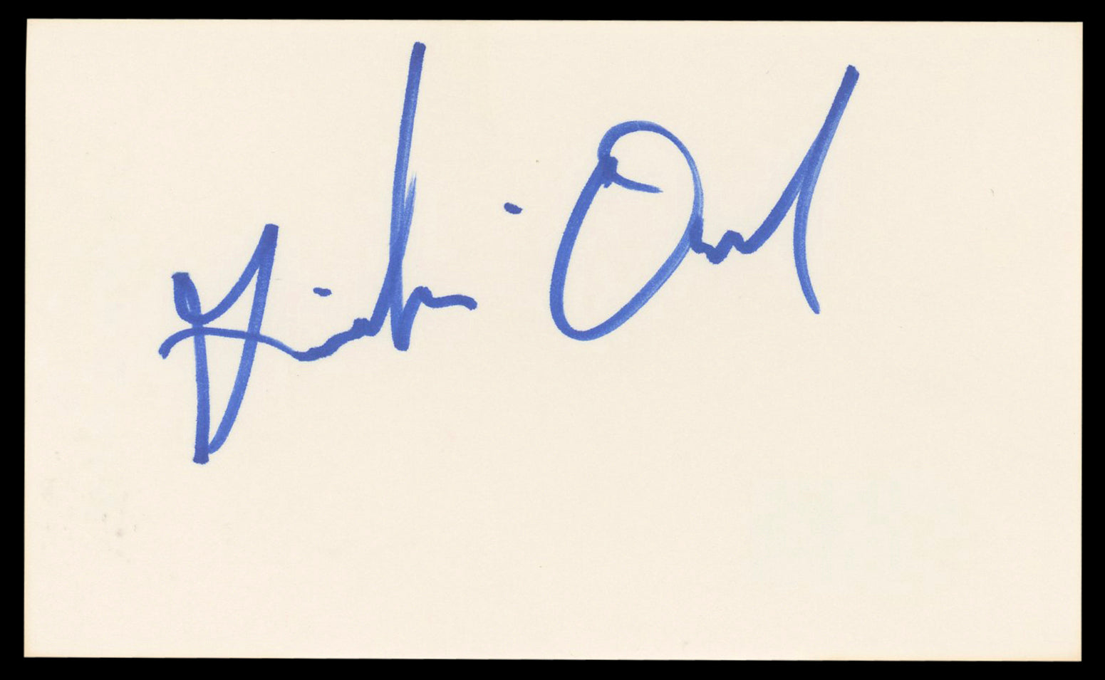 Griffin O'Neal The Escape Artist Authentic Signed 3x5 Index Card BAS #BL98831