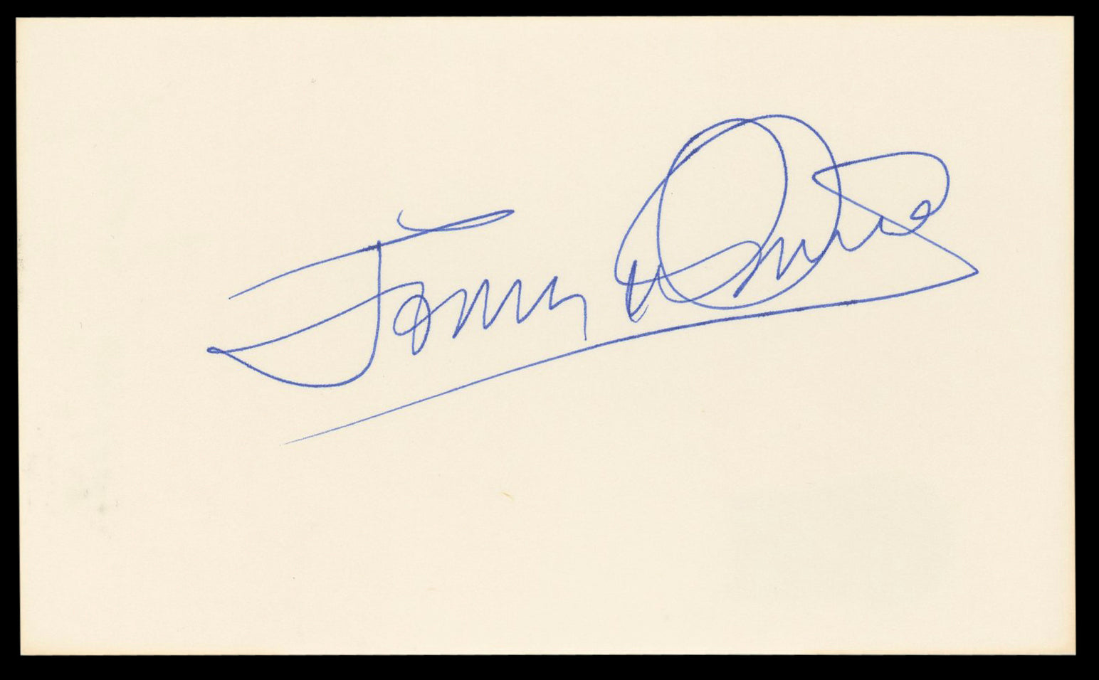 Jimmy Osmond Osmonds Authentic Signed 3x5 Index Card Autographed BAS #BL98830