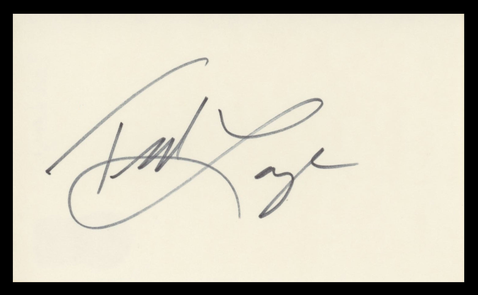 Ted Lange The Love Boat Authentic Signed 3x5 Index Card BAS #BV59038