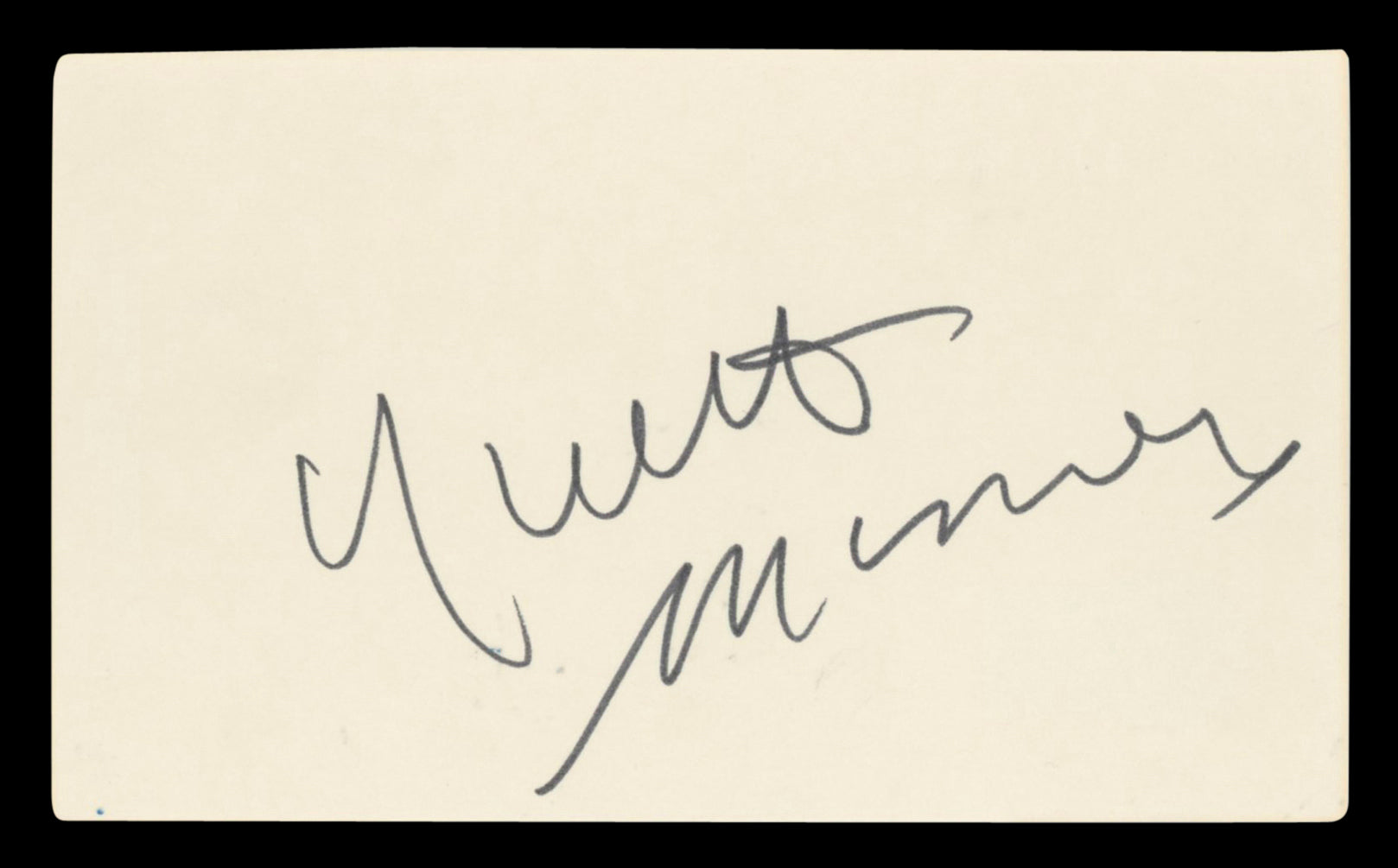 Yvette Mimieux The Time Machine Authentic Signed 3x5 Index Card BAS #BV03455