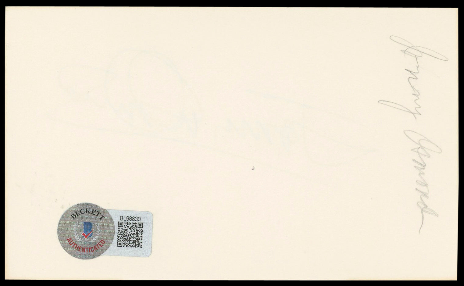 Jimmy Osmond Osmonds Authentic Signed 3x5 Index Card Autographed BAS #BL98830