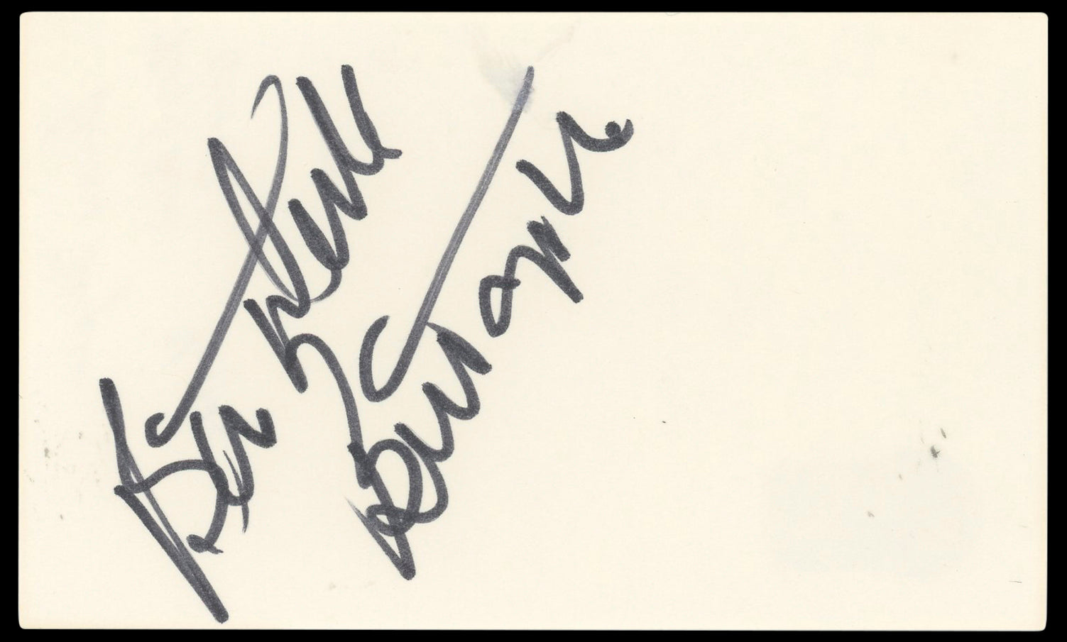 Bernie Taupin Authentic Signed 3x5 Index Card Autographed BAS #BN33308