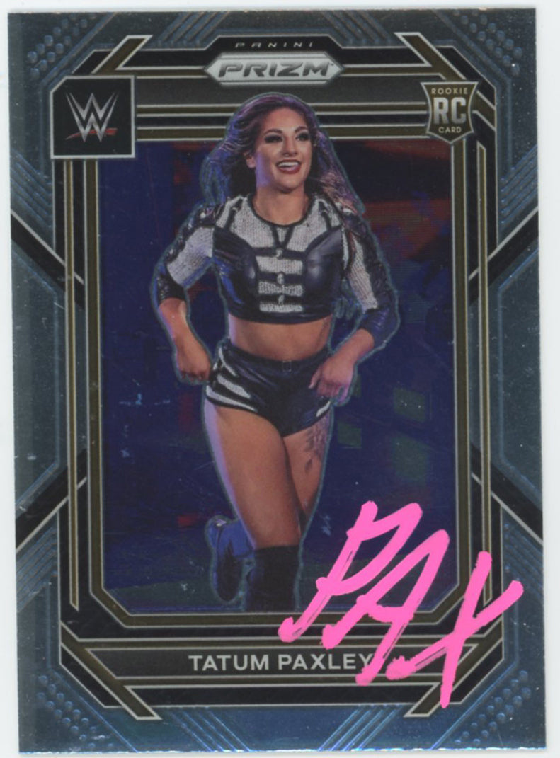 Tatum Paxley WWE Authentic Signed 2023 Panini Prizm #102 Card BAS #BS86872