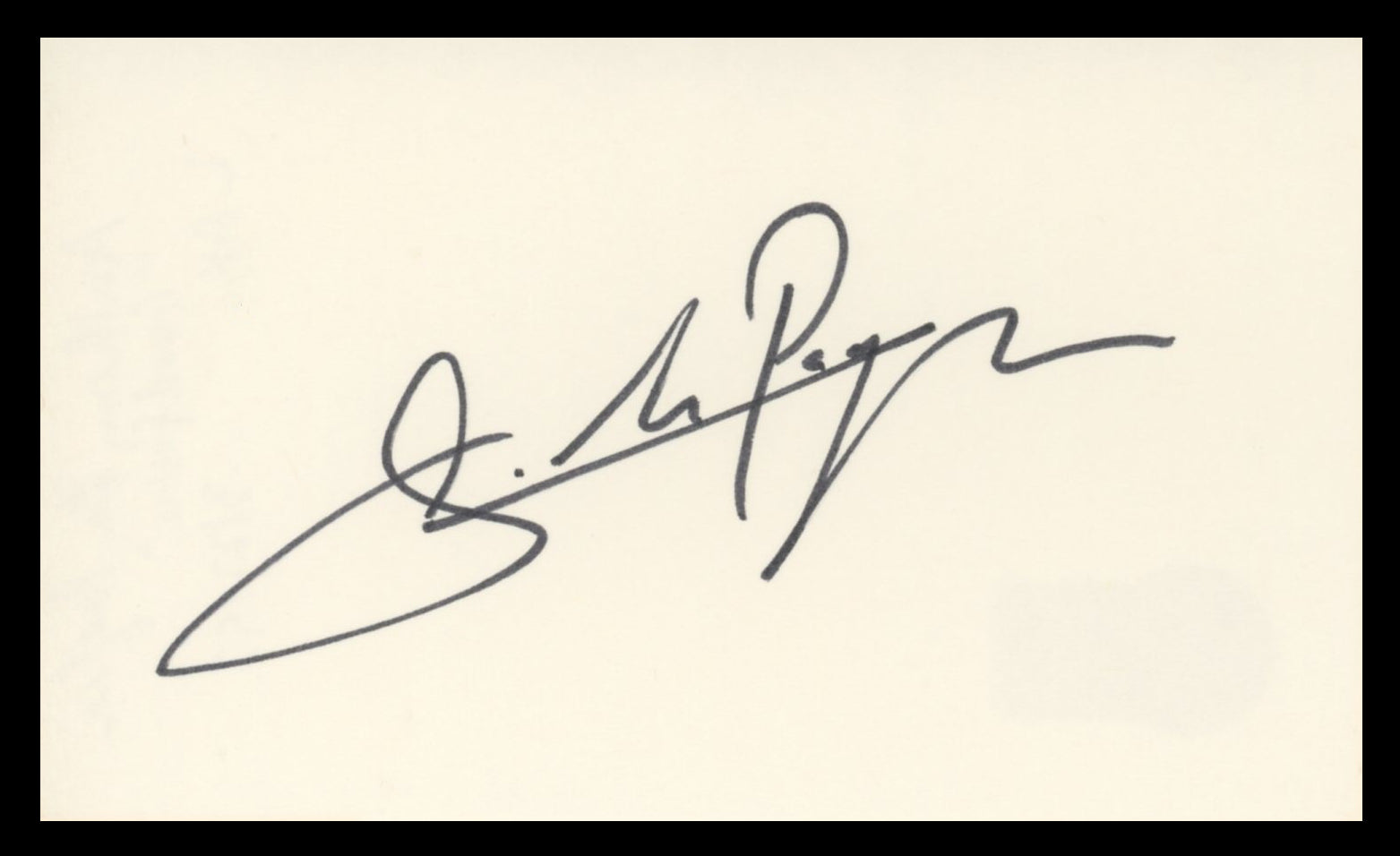 Anthony LaPaglia Without a Trace Authentic Signed 3x5 Index Card BAS #BV59036