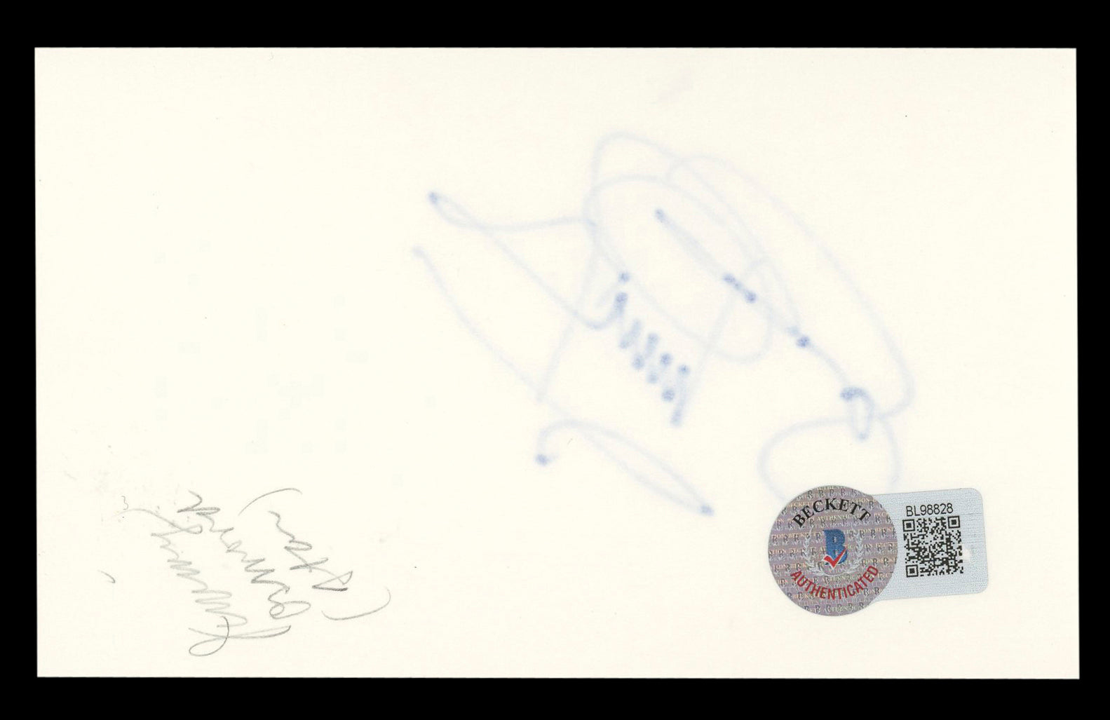 Jimmy Osmond Osmonds Authentic Signed 3x5 Index Card Autographed BAS #BL98828