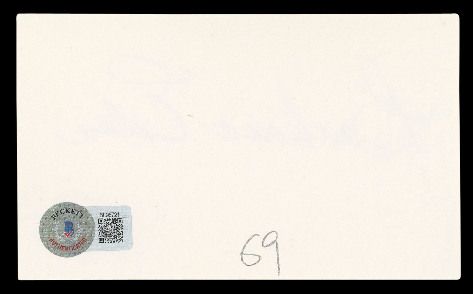 Barbara Eden I Dream of Jeannie Authentic Signed 3x5 Index Card BAS #BL96721