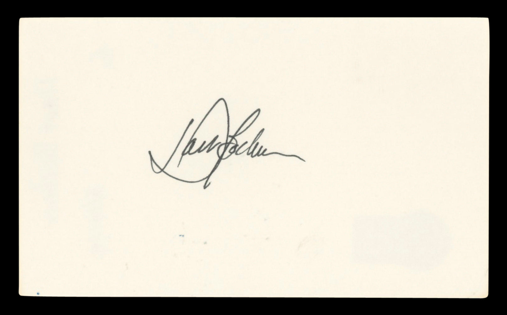 Hart Bochner Die Hard Authentic Signed 3x5 Index Card Autographed BAS #BV03460