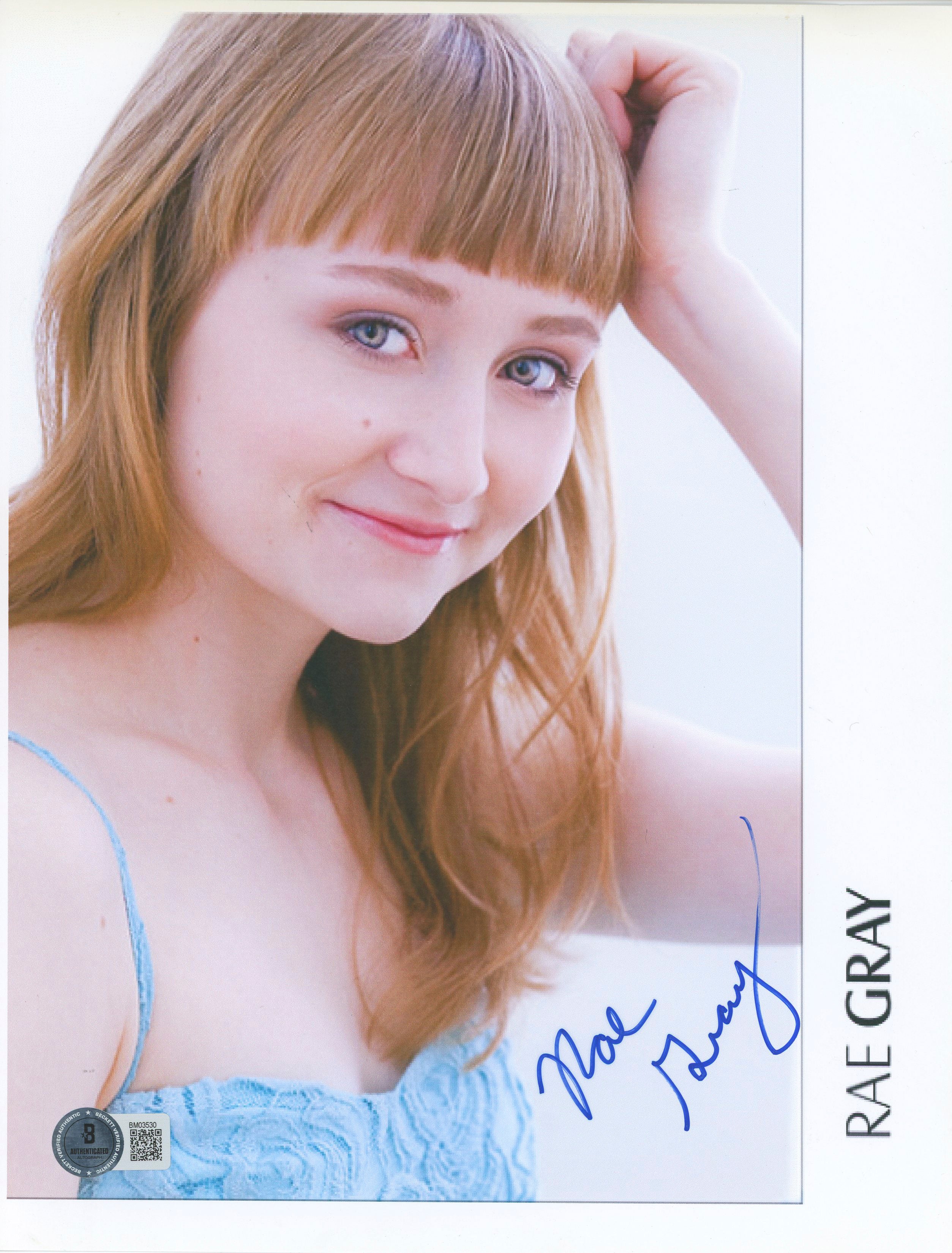 Rae Gray Slice Authentic Signed 8.5x11 Photo Autographed BAS #BM03530