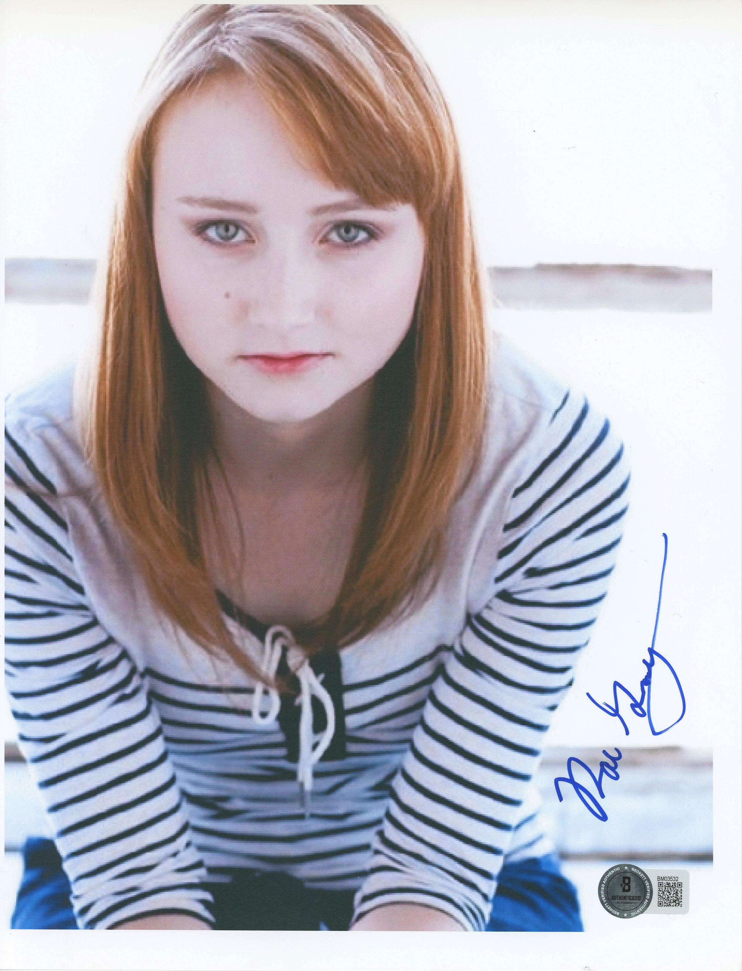 Rae Gray Slice Authentic Signed 8.5x11 Photo Autographed BAS #BM03532