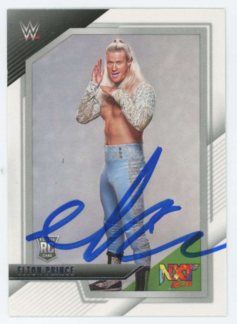 WWE Elton Prince Authentic Signed 2022 Panini NXT #98 Rookie Card BAS #BS86880