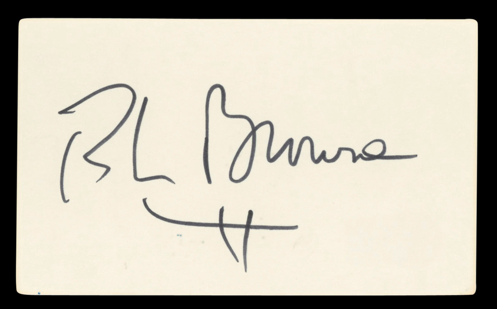 Roscoe Lee Brown Soap Authentic Signed 3x5 Index Card Autographed BAS #BV03463