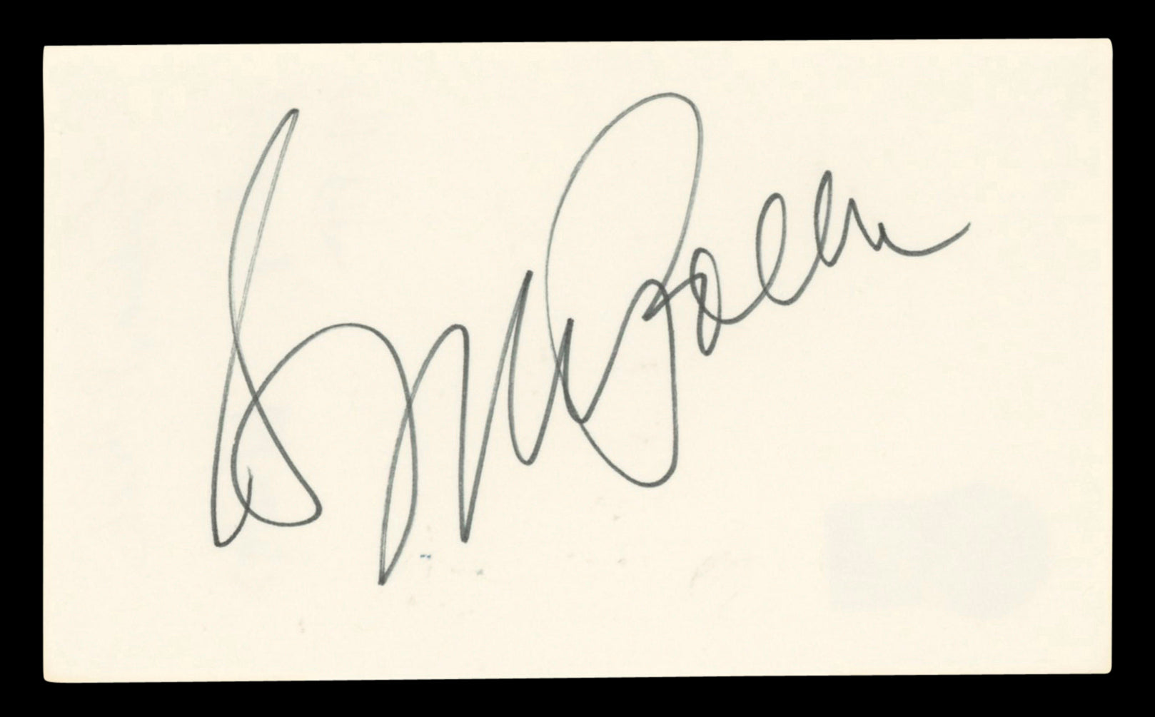 Sydney Pollack Authentic Signed 3x5 Index Card Autographed BAS #BV03469