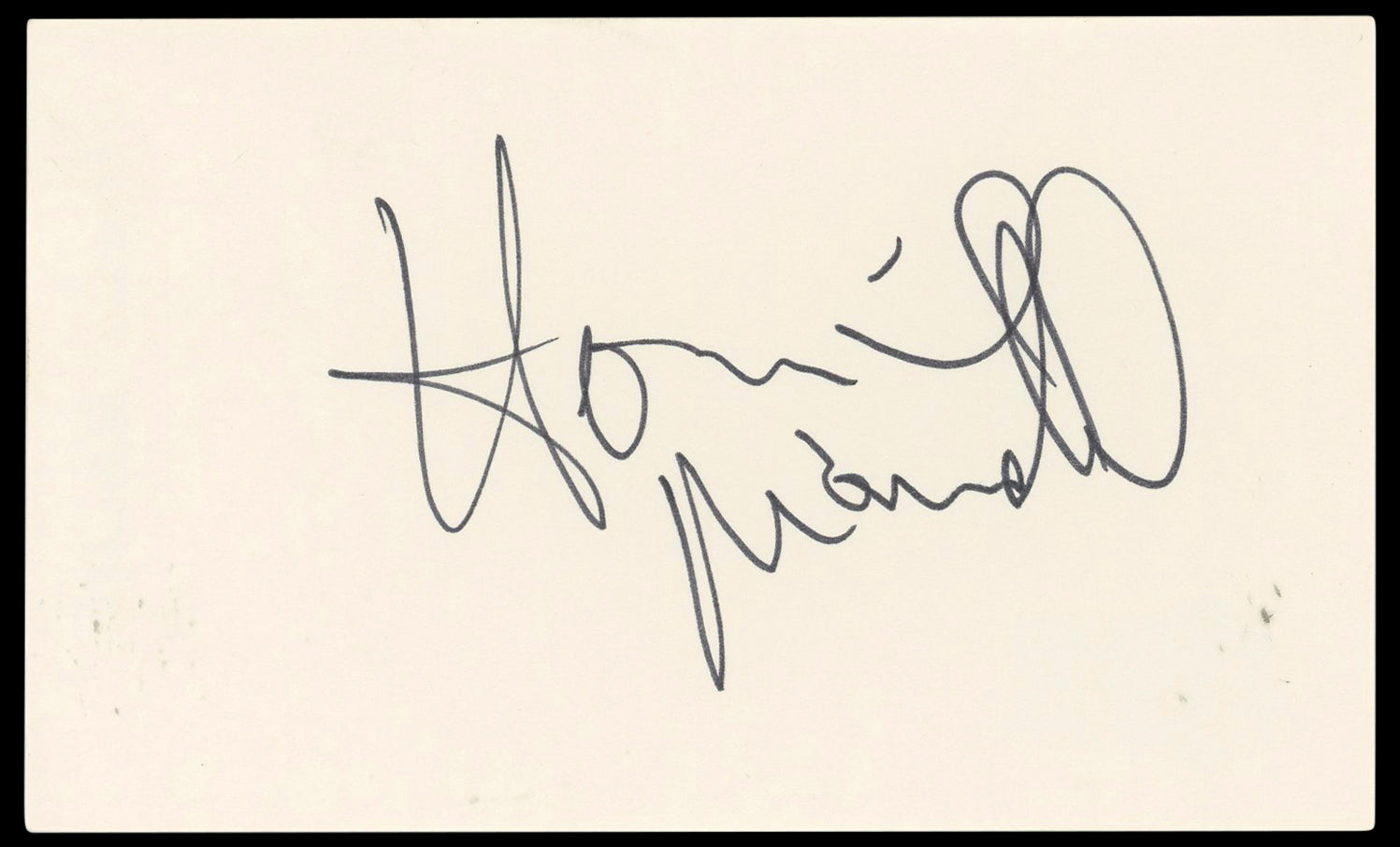 Howie Mandel Deal or No Deal Authentic Signed 3x5 Index Card BAS #BN33322