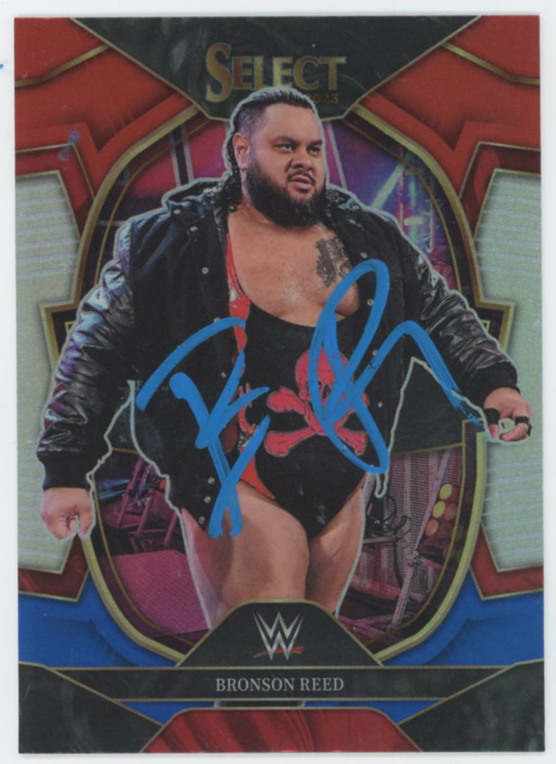 Bronson Reed WWE Authentic Signed 2023 Panini Select #100 Card BAS #BS86883