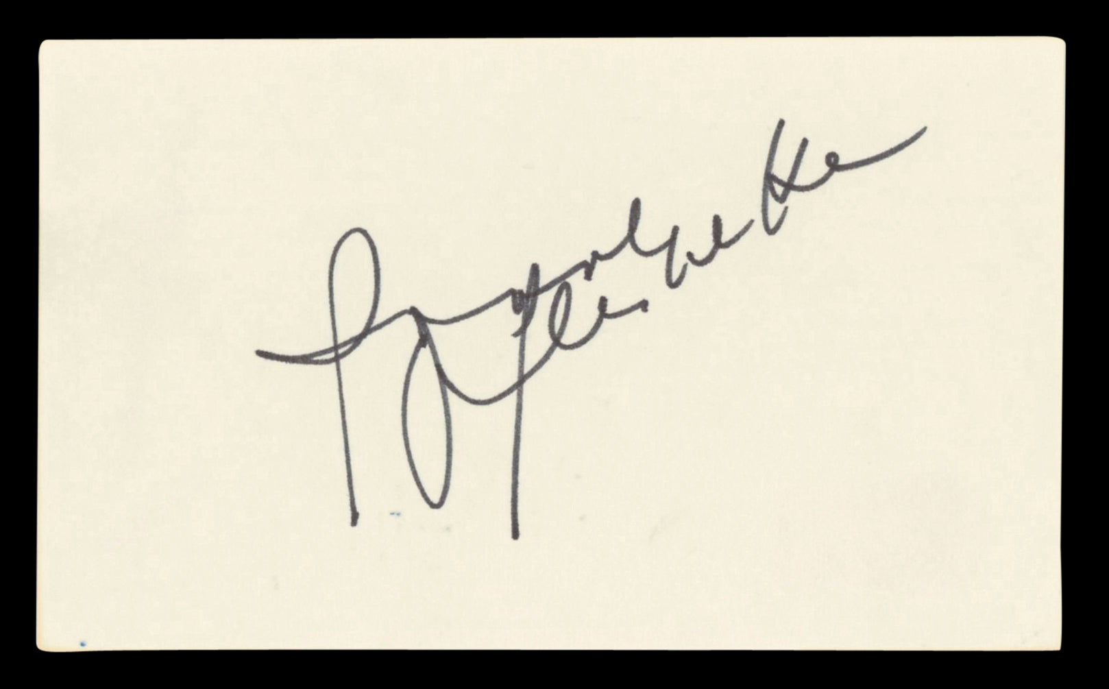 Suzanne Pleshette The Bob Newhart Show Signed 3x5 Index Card BAS #BV03471