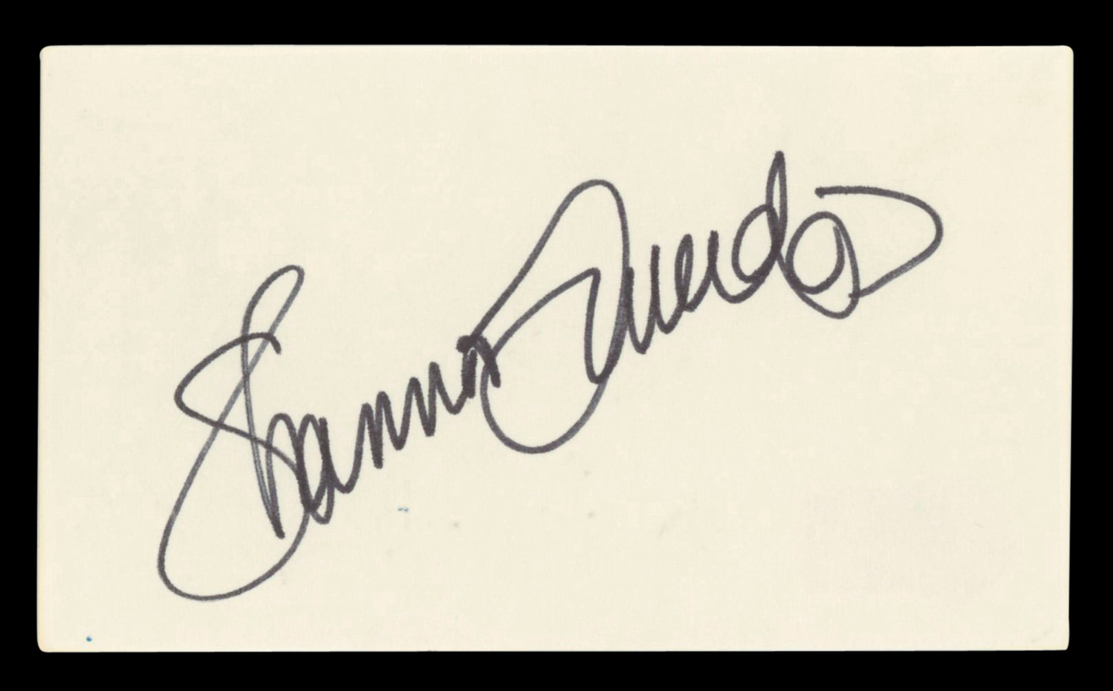 Shannon Tweed Cold Sweat Authentic Signed 3x5 Index Card BAS #BV03476