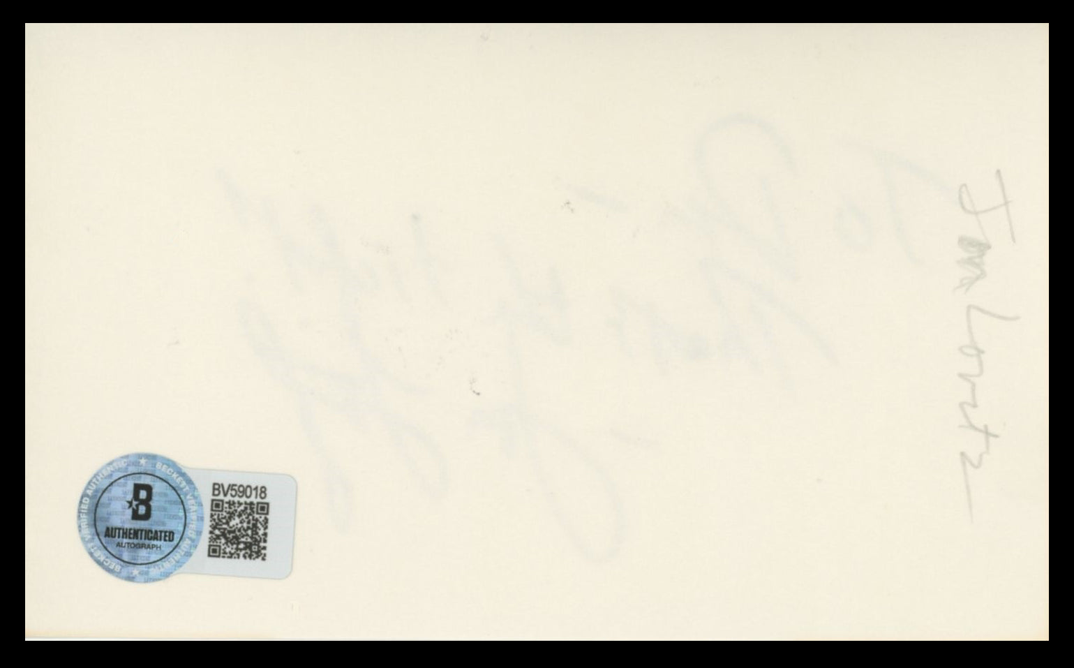 Jon Lovitz Saturday Night Live Authentic Signed 3x5 Index Card BAS #BV59018