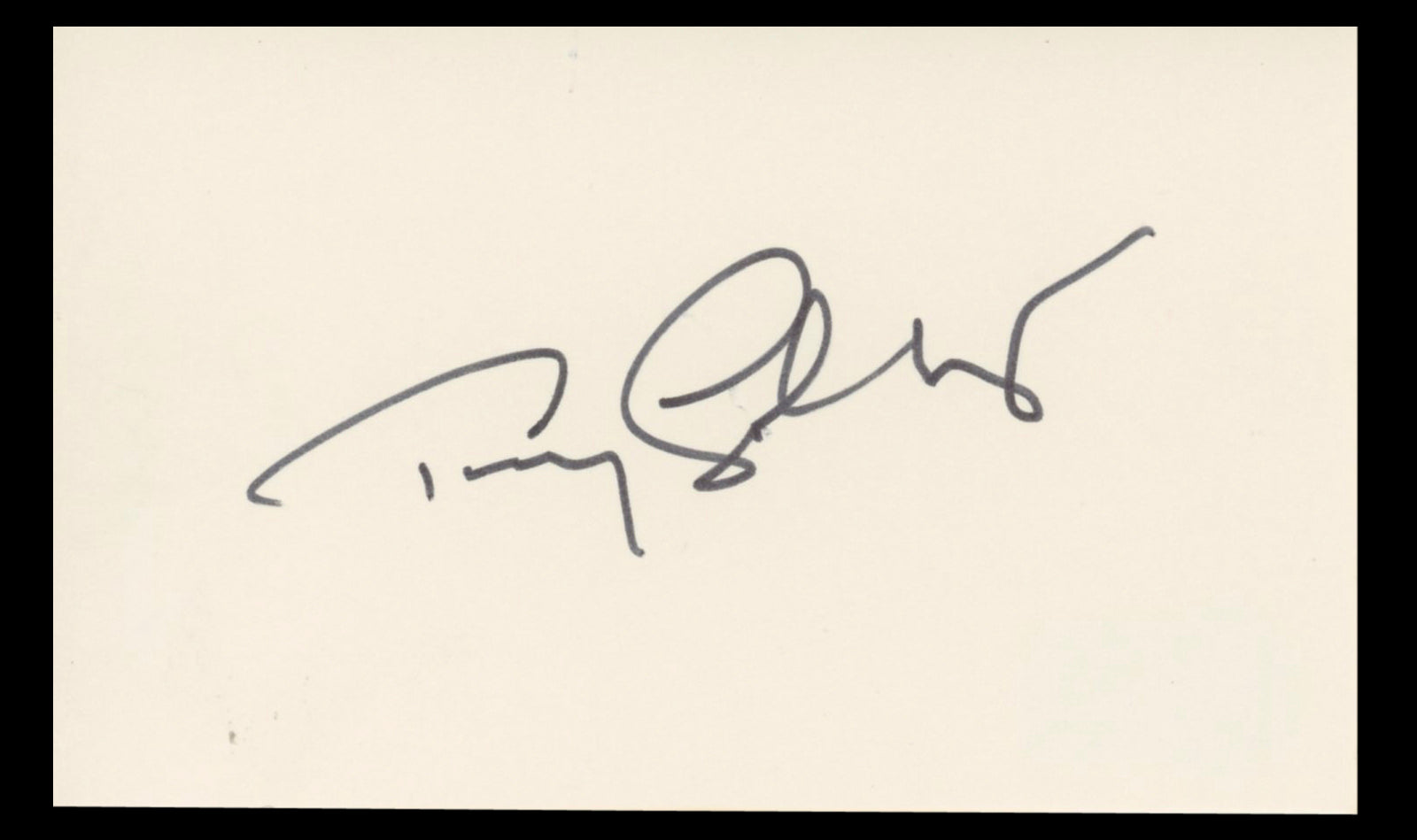 Tony Goldwyn Ghost Authentic Signed 3x5 Index Card Autographed BAS #BT01206
