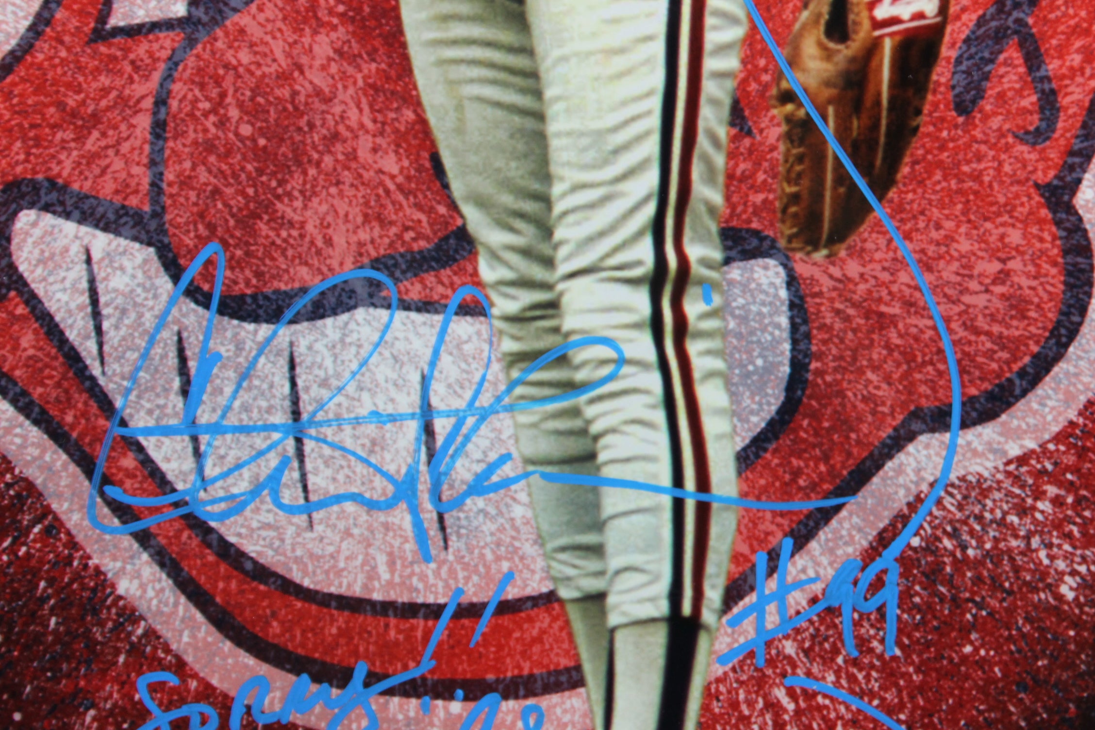 Charlie Sheen Major League "Sorry" 3x Signed 16X20 Photo BAS Witnessed #I55868