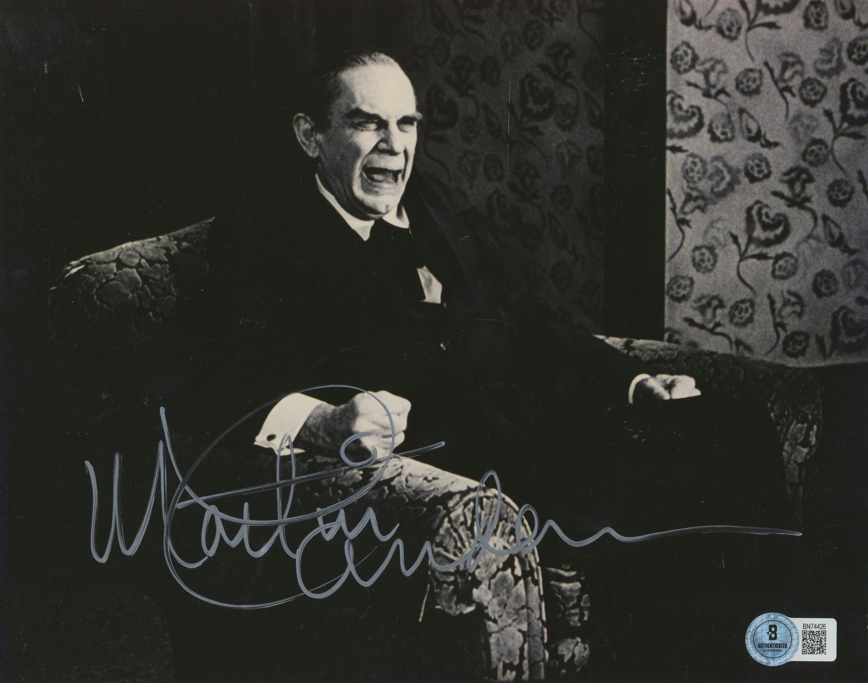Martin Landau Ed Wood Authentic Signed 8x10 Photo Autographed BAS #BN74426